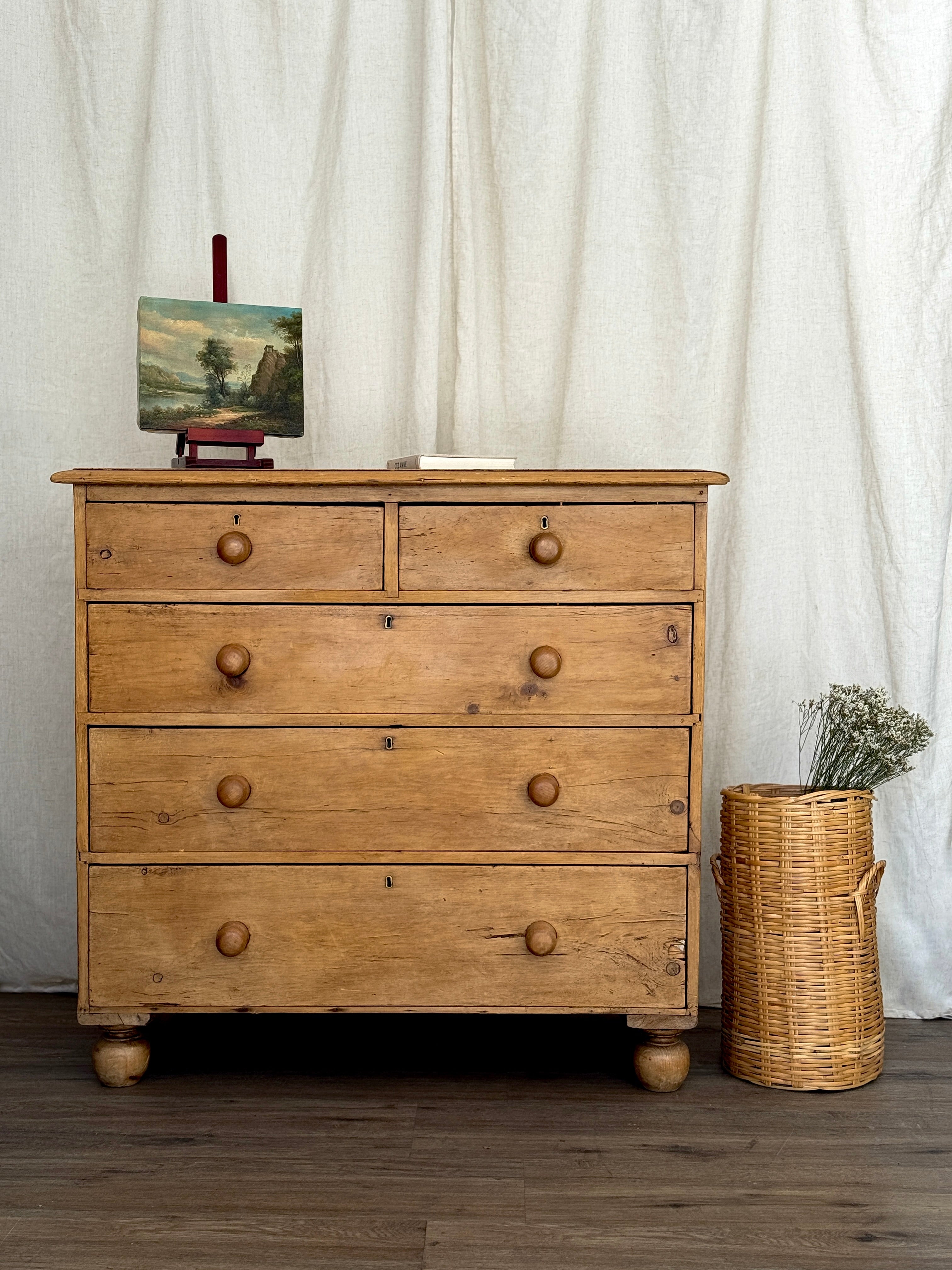 Antique European Pine Dresser