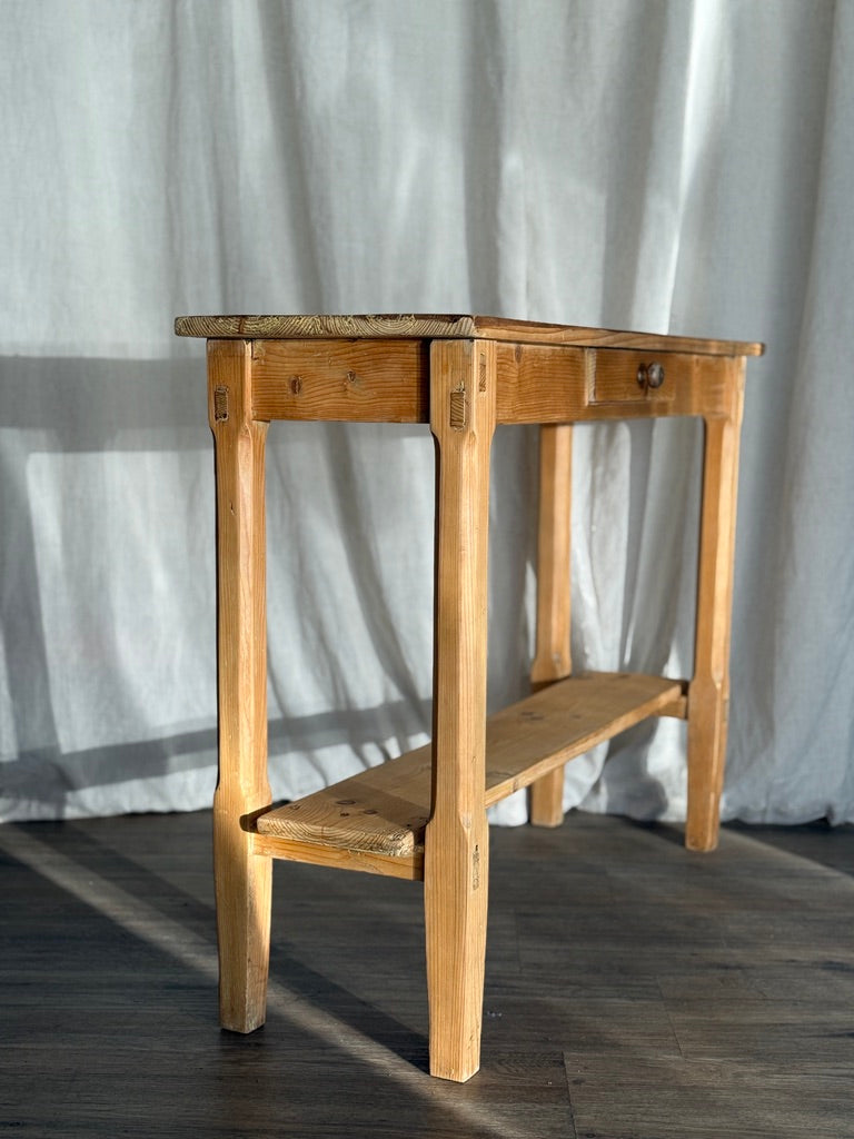 Antique Pine Console Table
