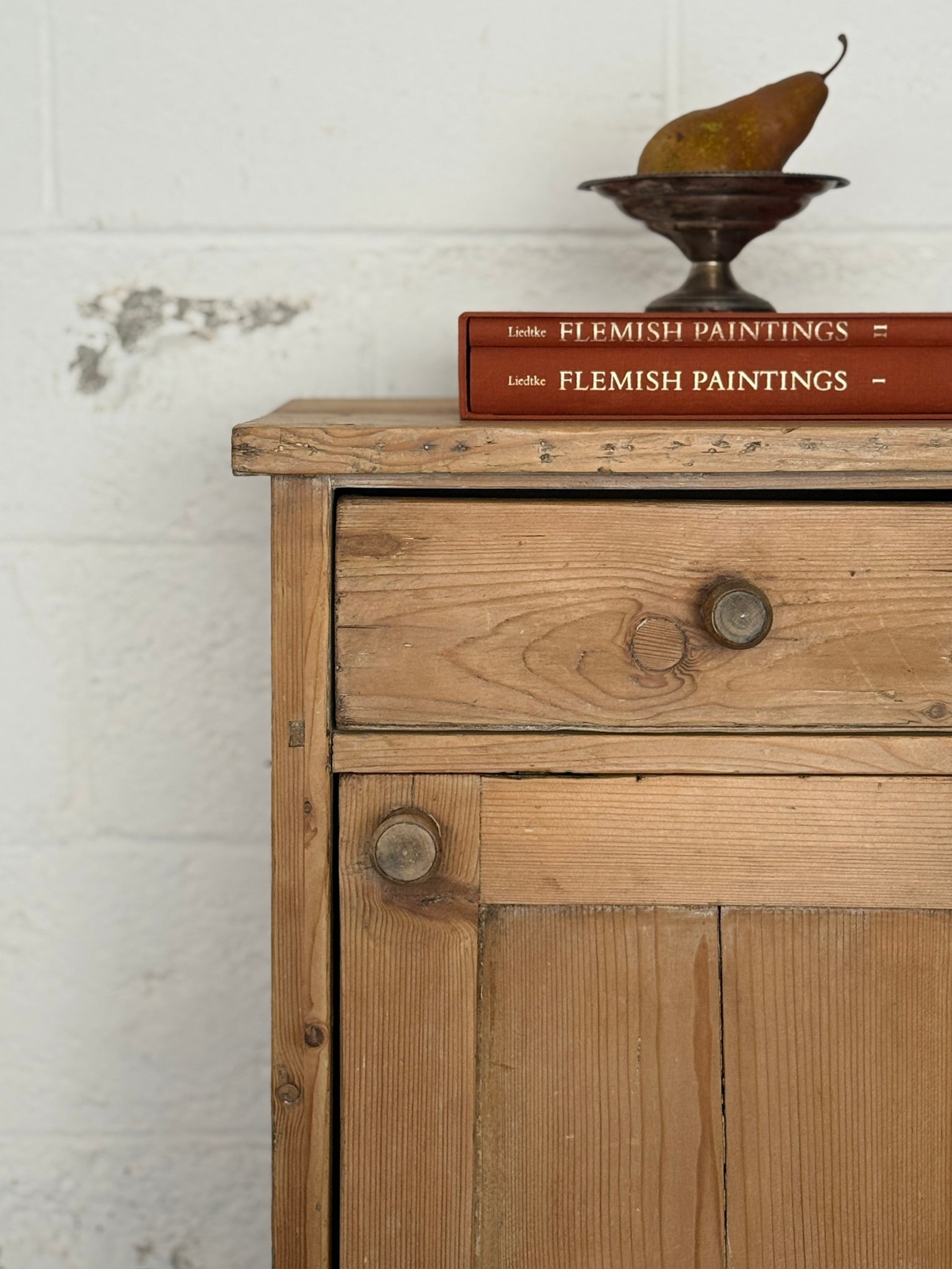 Antique European Pine Cabinet