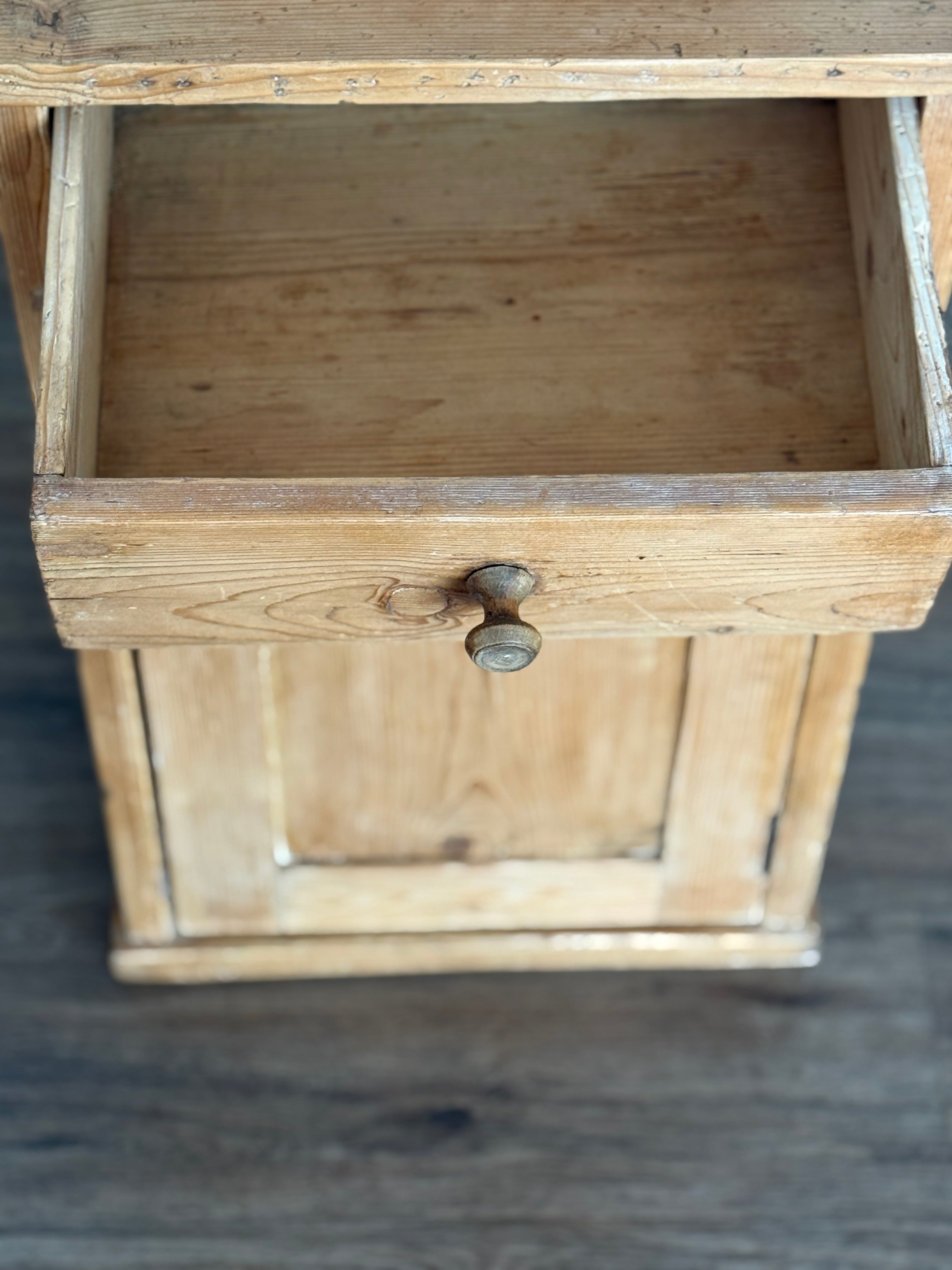 Antique European Pine Cabinet