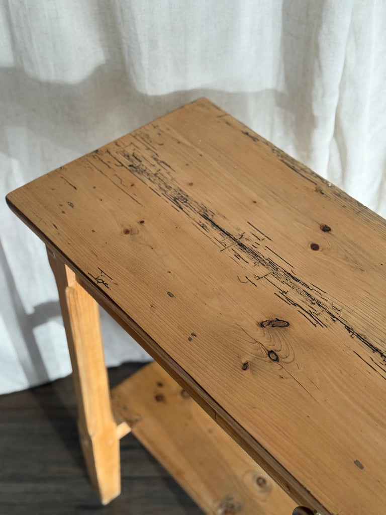 Antique Pine Console Table