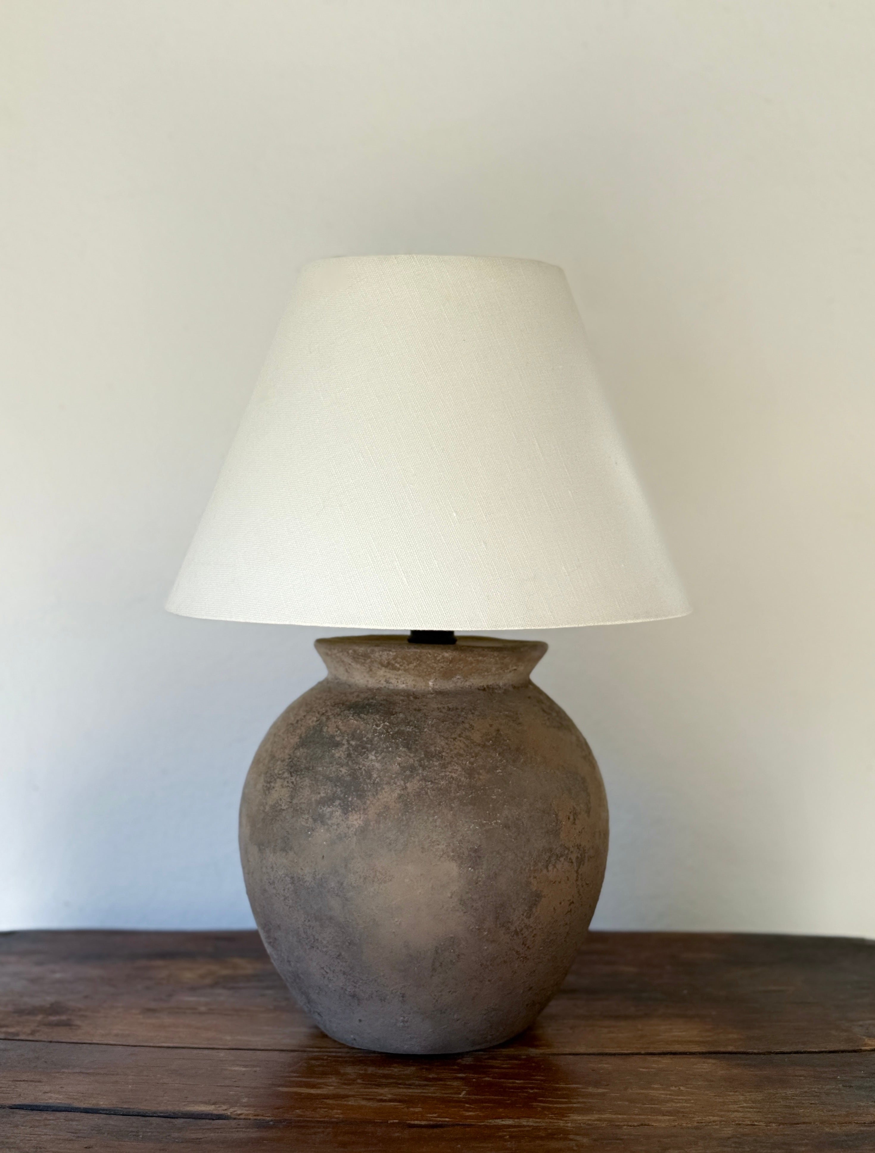 Antique Pot Lamp Base
