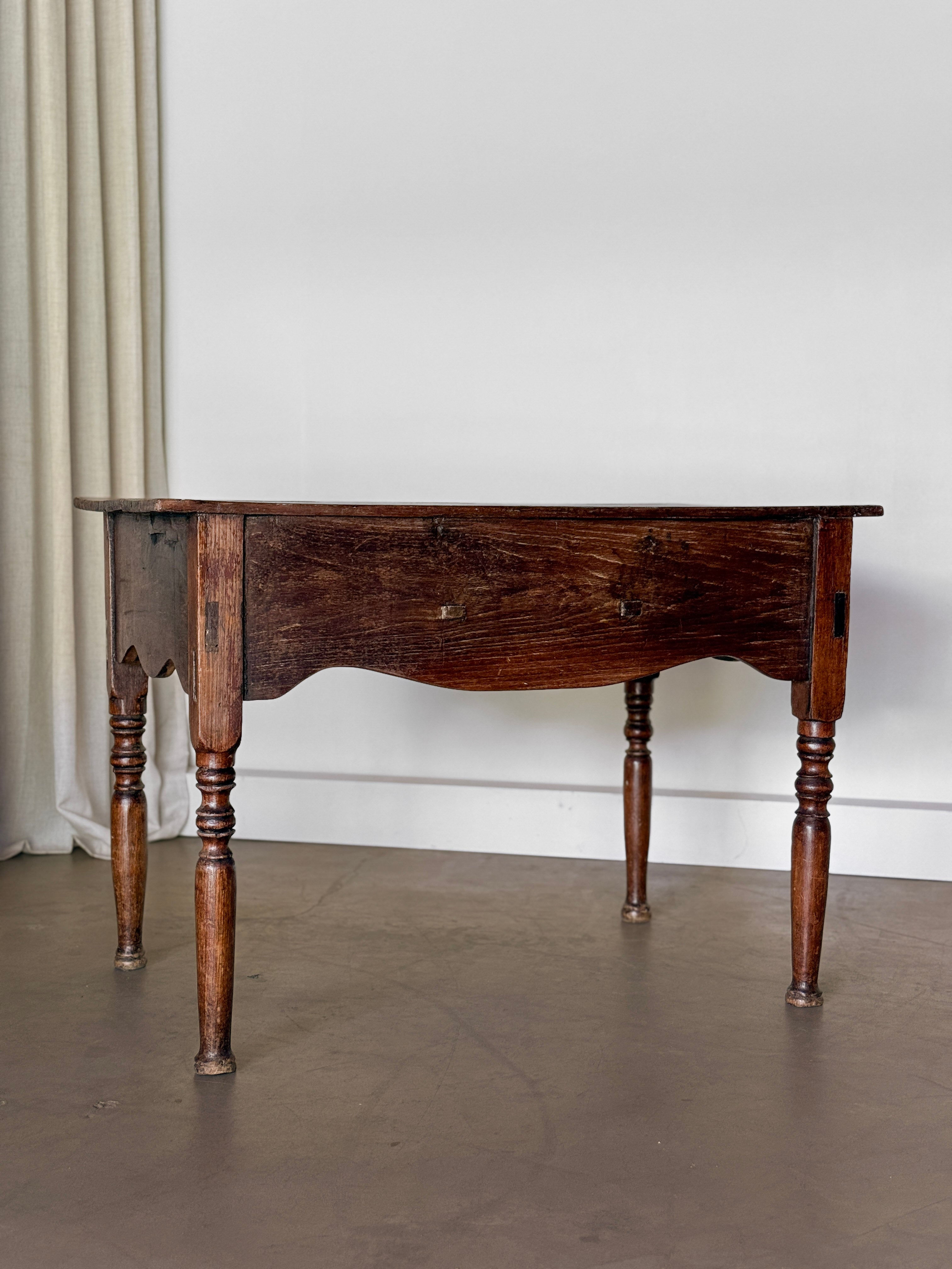 Primitive Scalloped Table