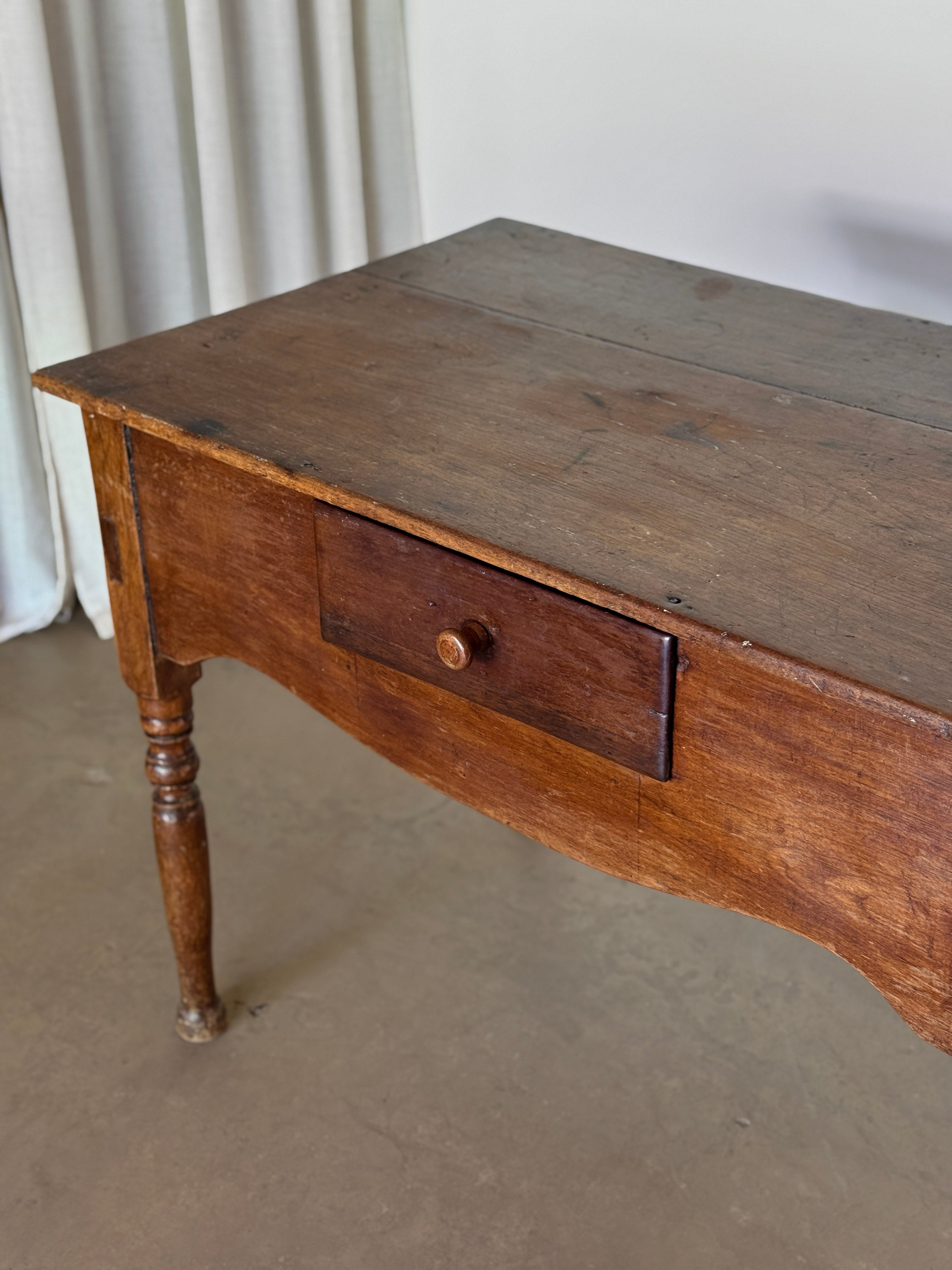 Primitive Scalloped Table