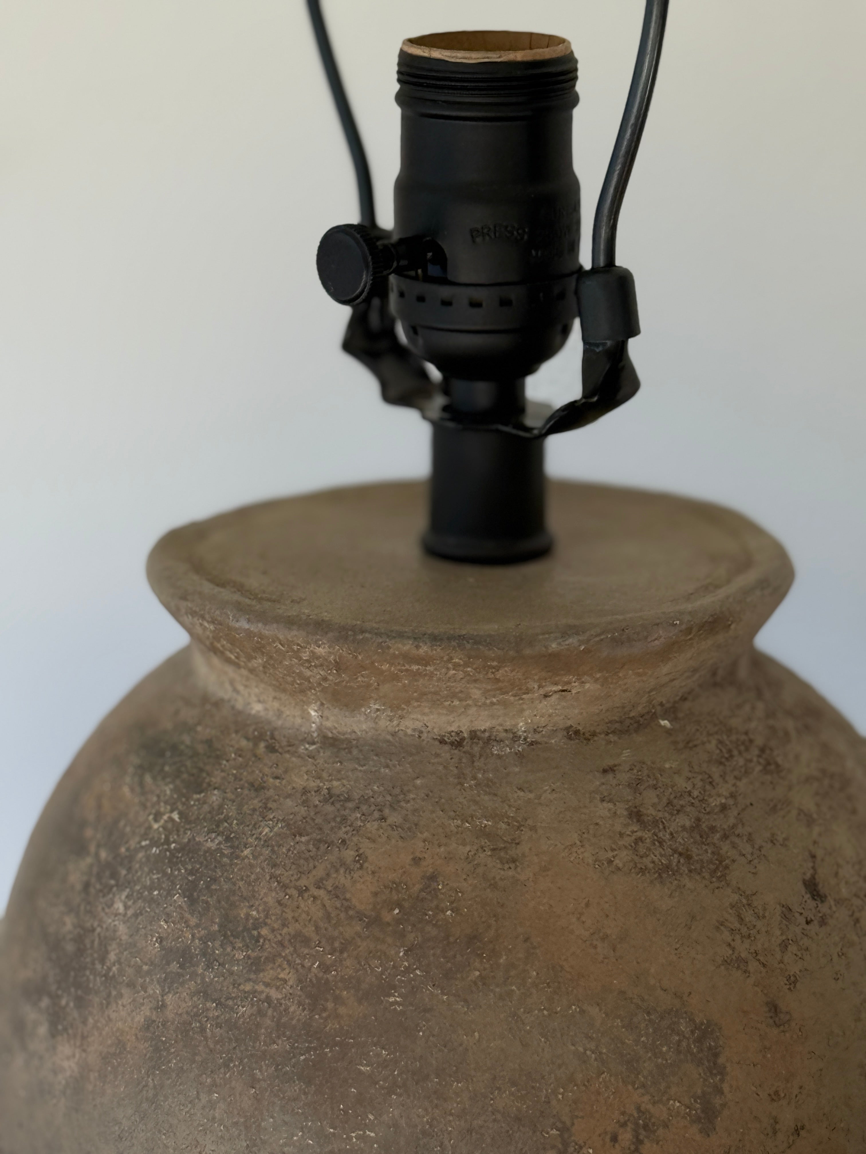 Antique Pot Lamp Base