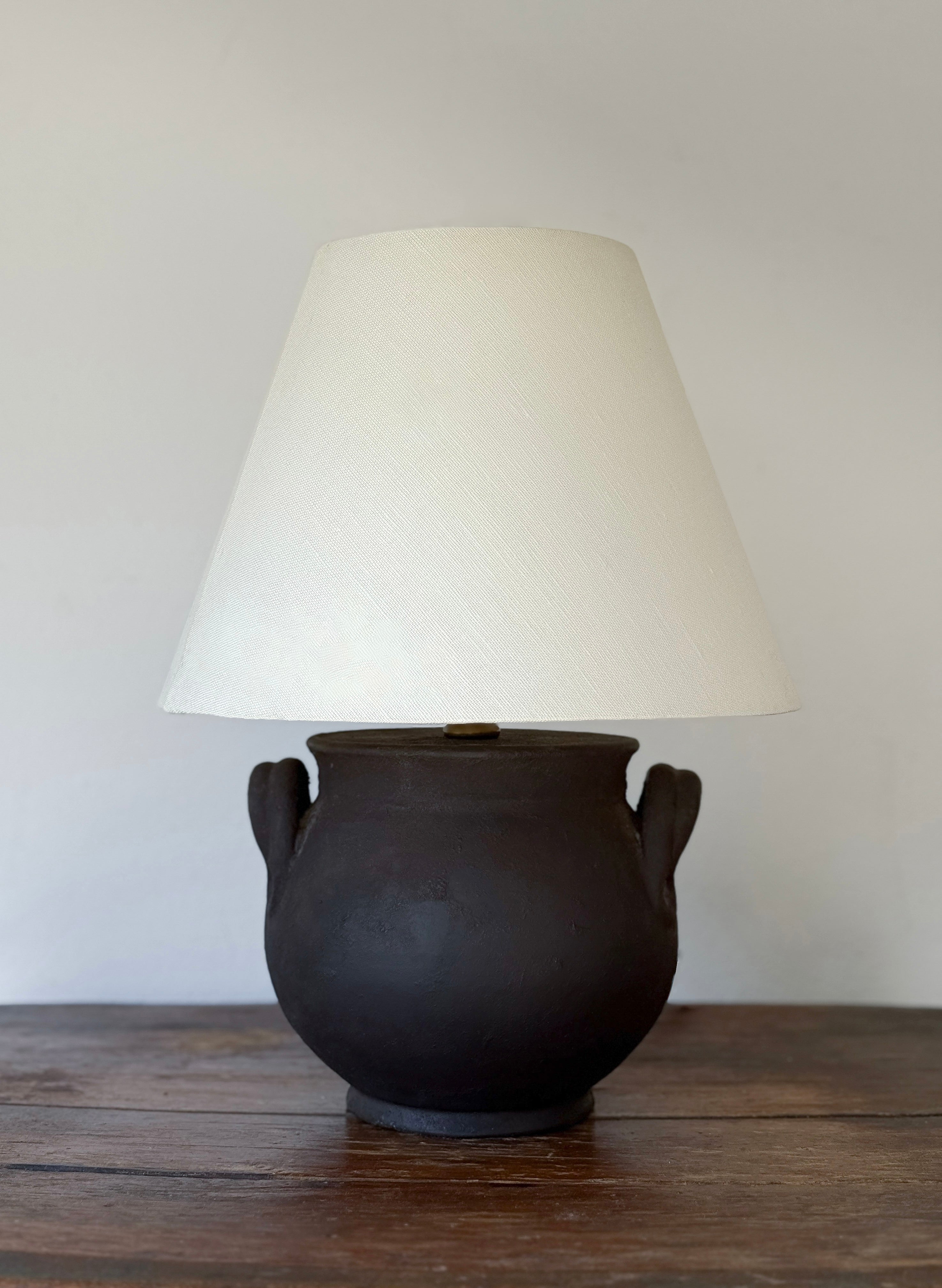 Vintage Double-Handled Pot Lamp Base