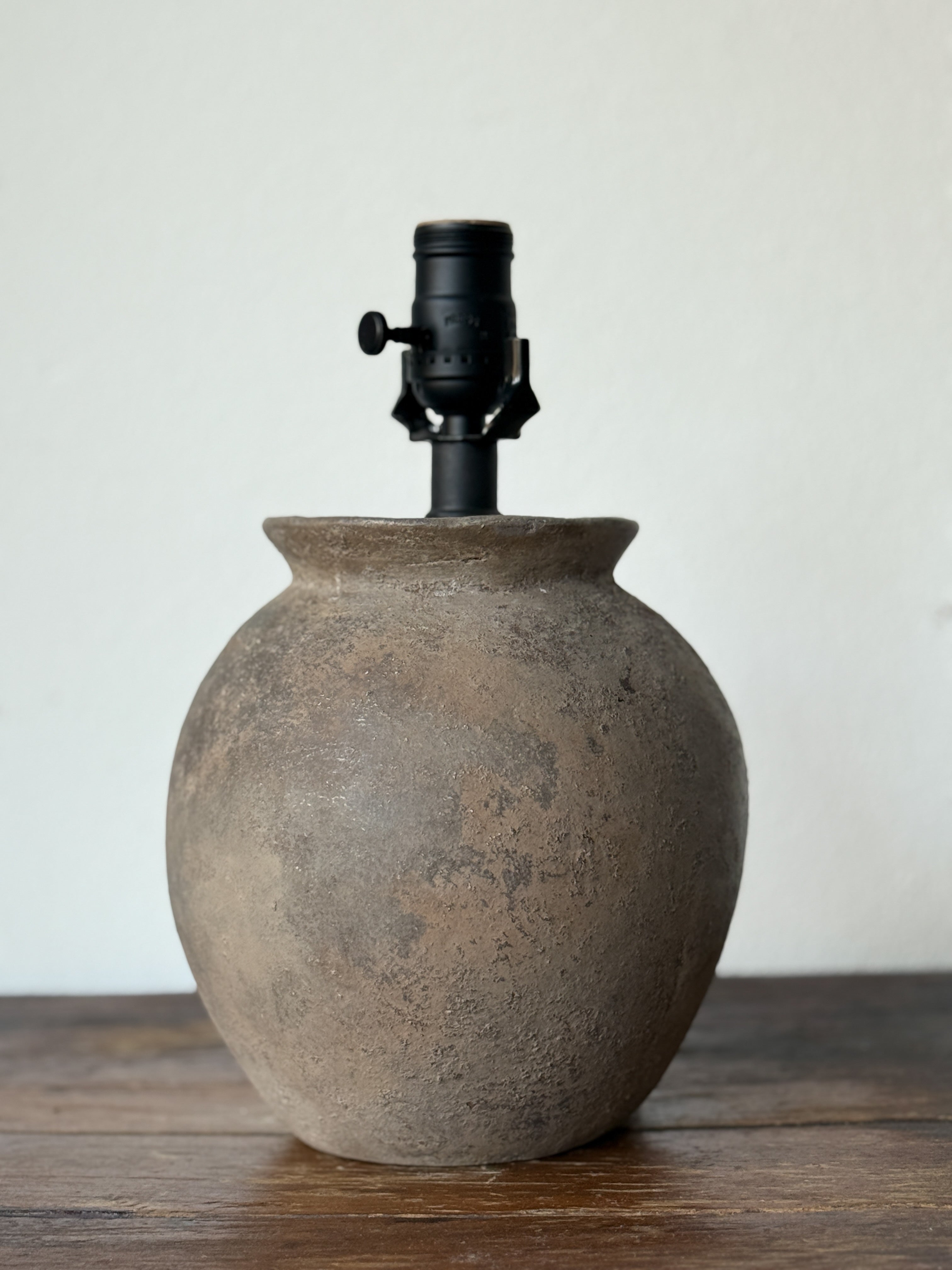 Antique Pot Lamp Base