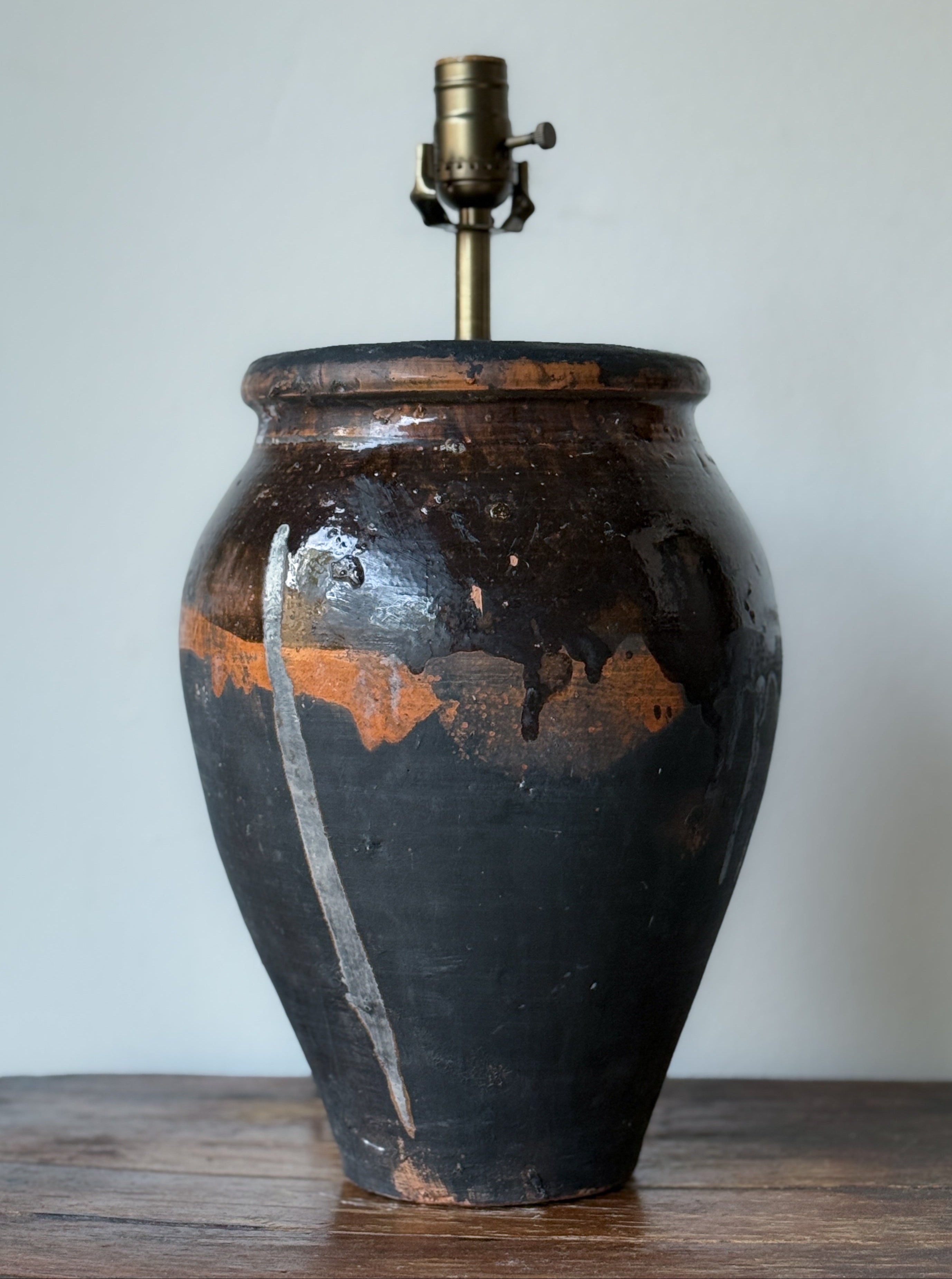 Vintage Pot Lamp Base