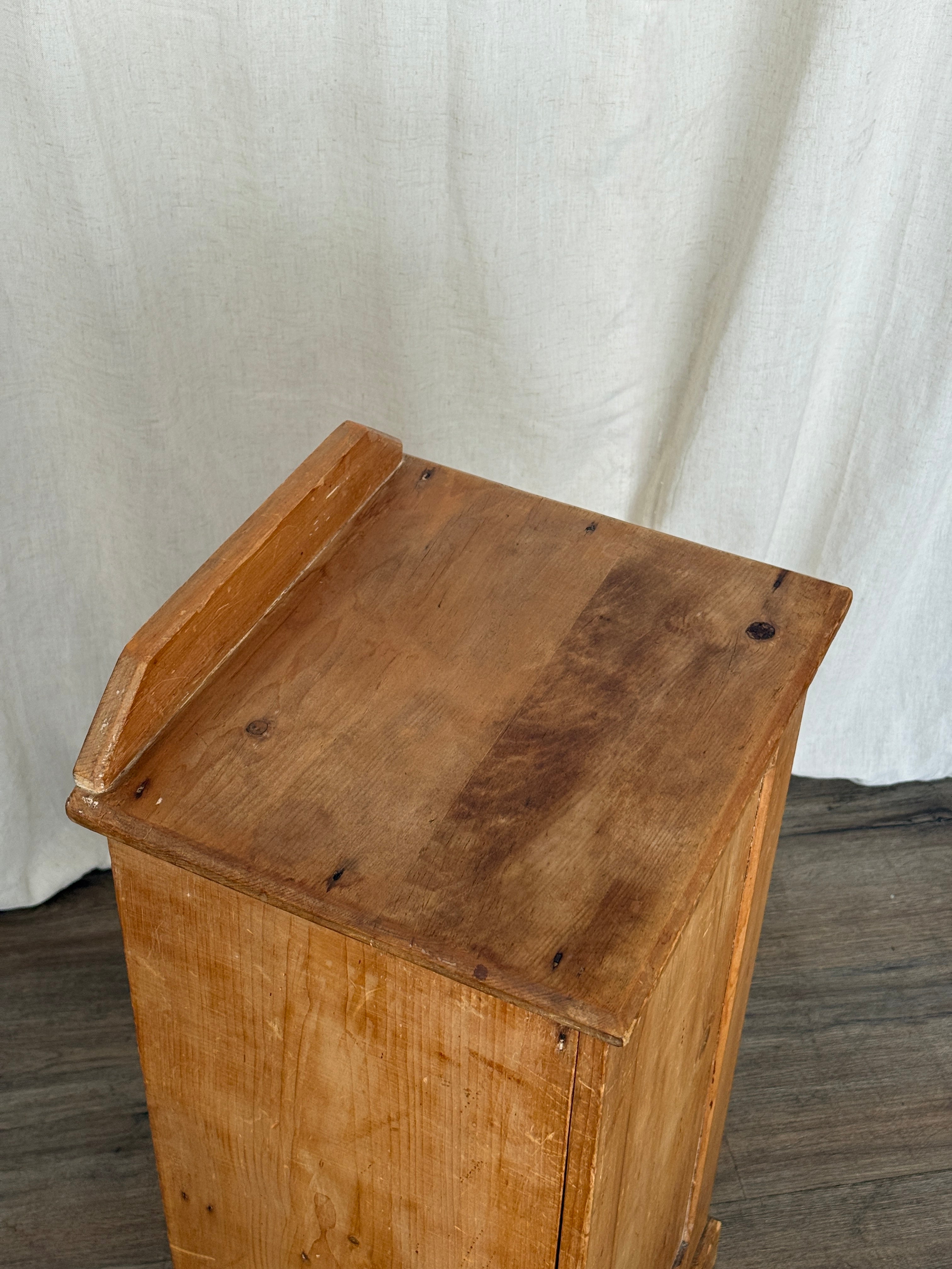 Antique Pine Cabinet/Side Table