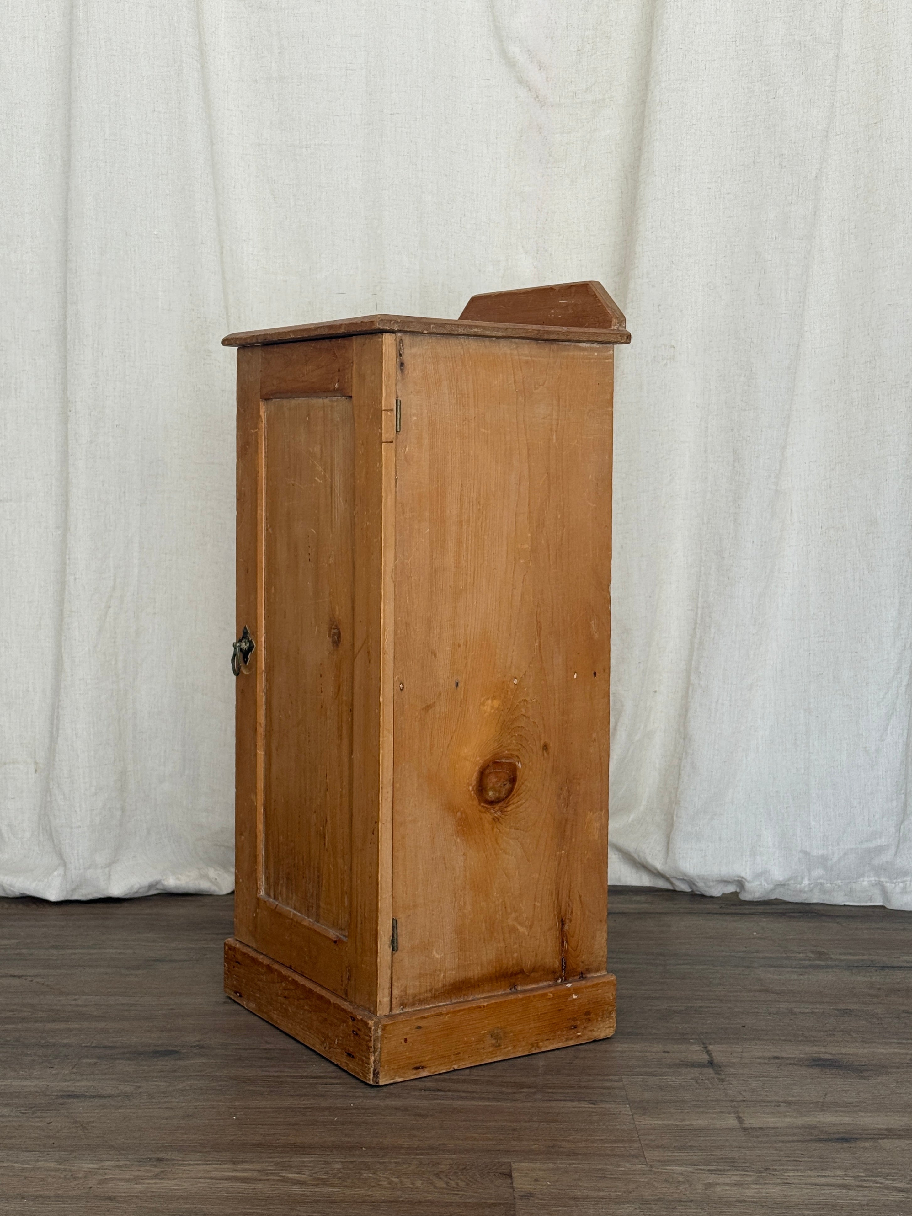 Antique Pine Cabinet/Side Table