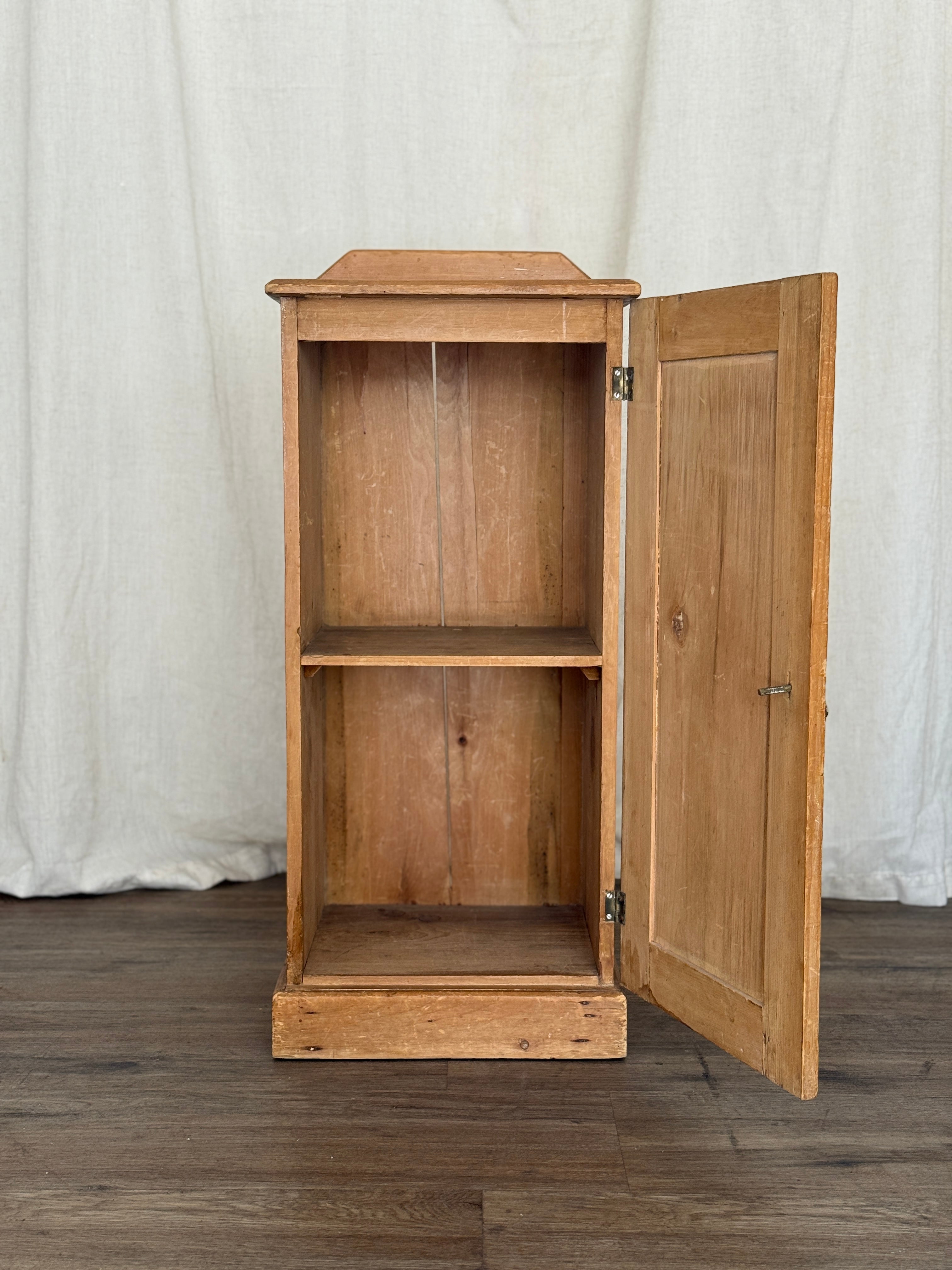 Antique Pine Cabinet/Side Table