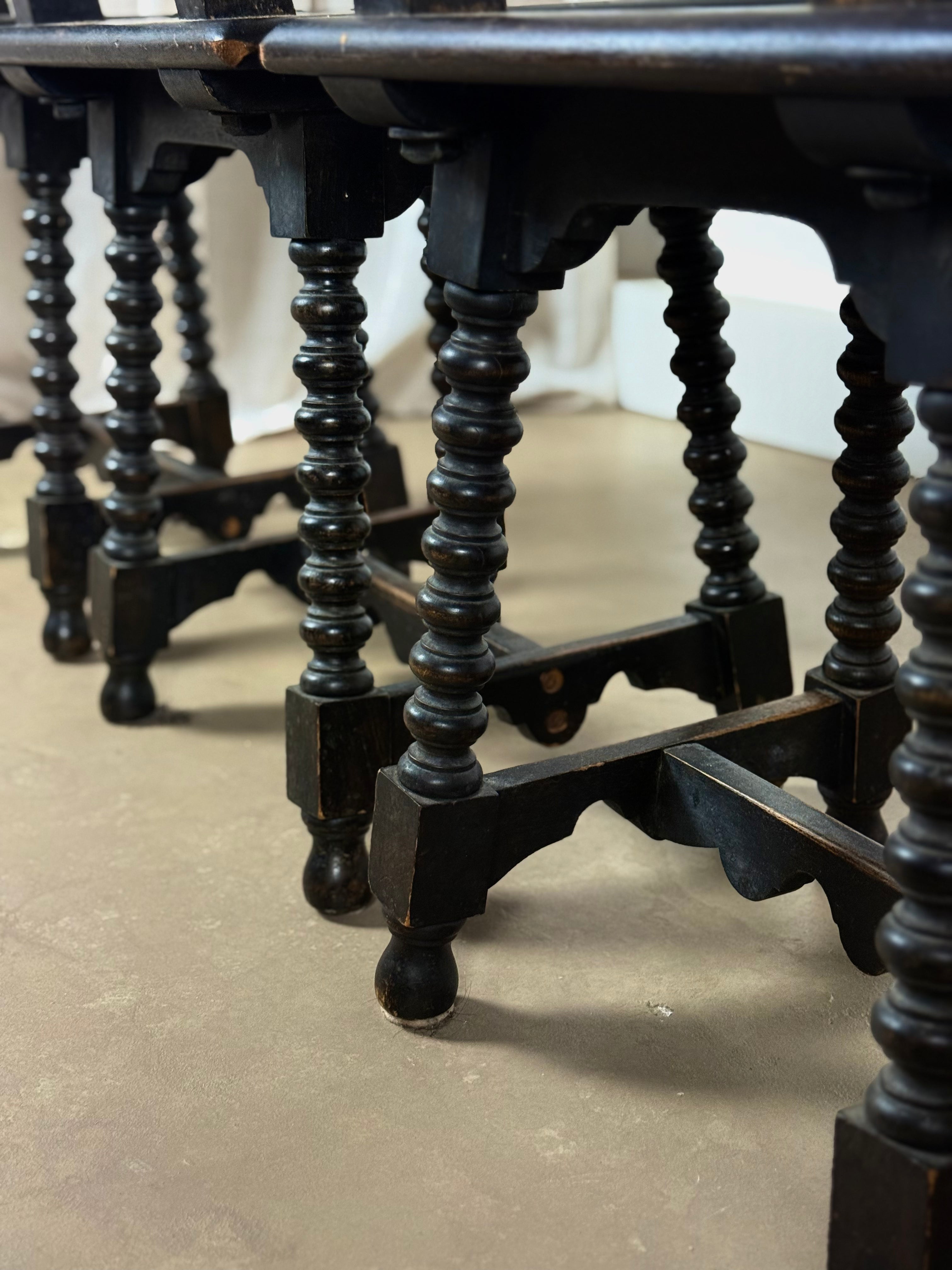 Vintage Spanish Style Chairs (set of 4)