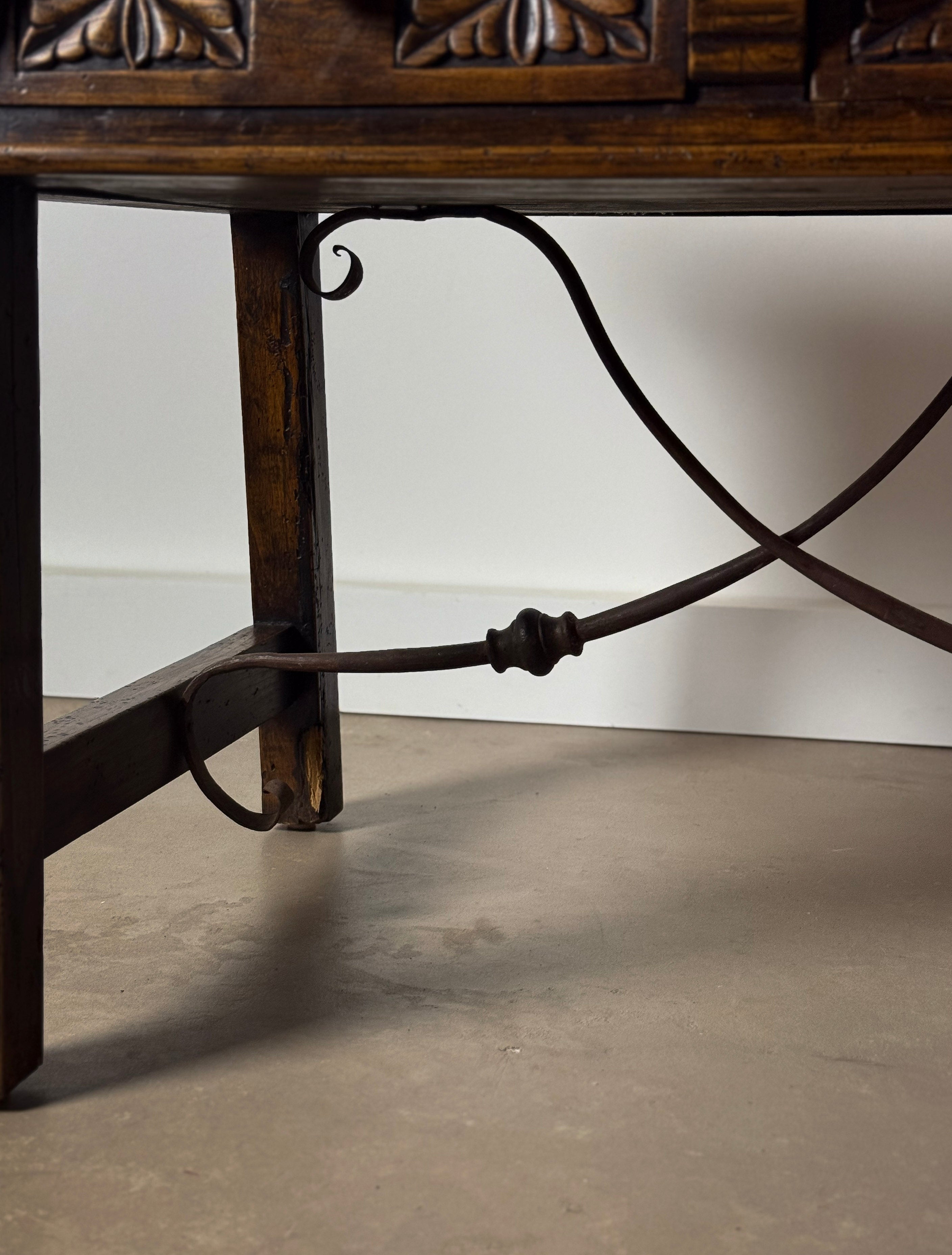 Antique Spanish Elm Writing Desk