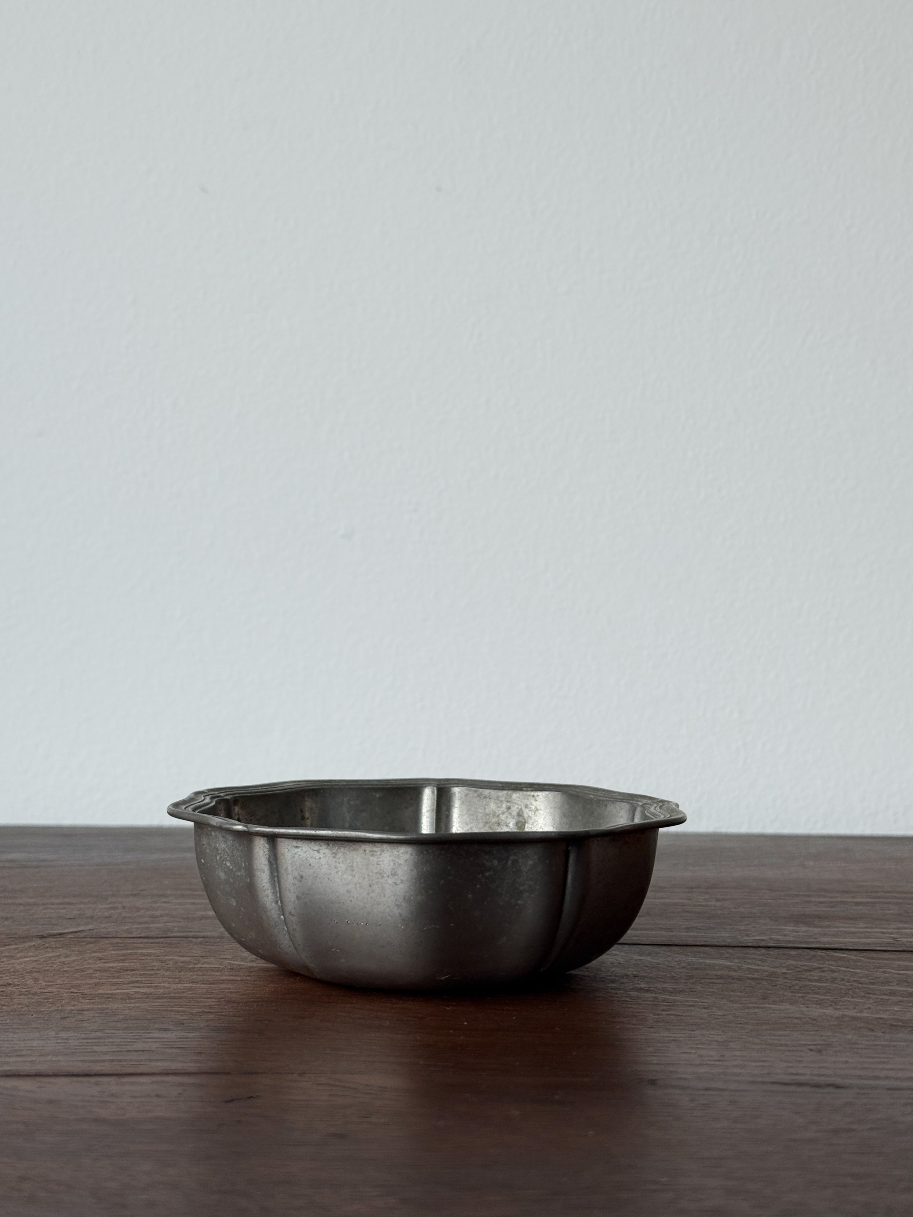 Antique French Pewter Bowl