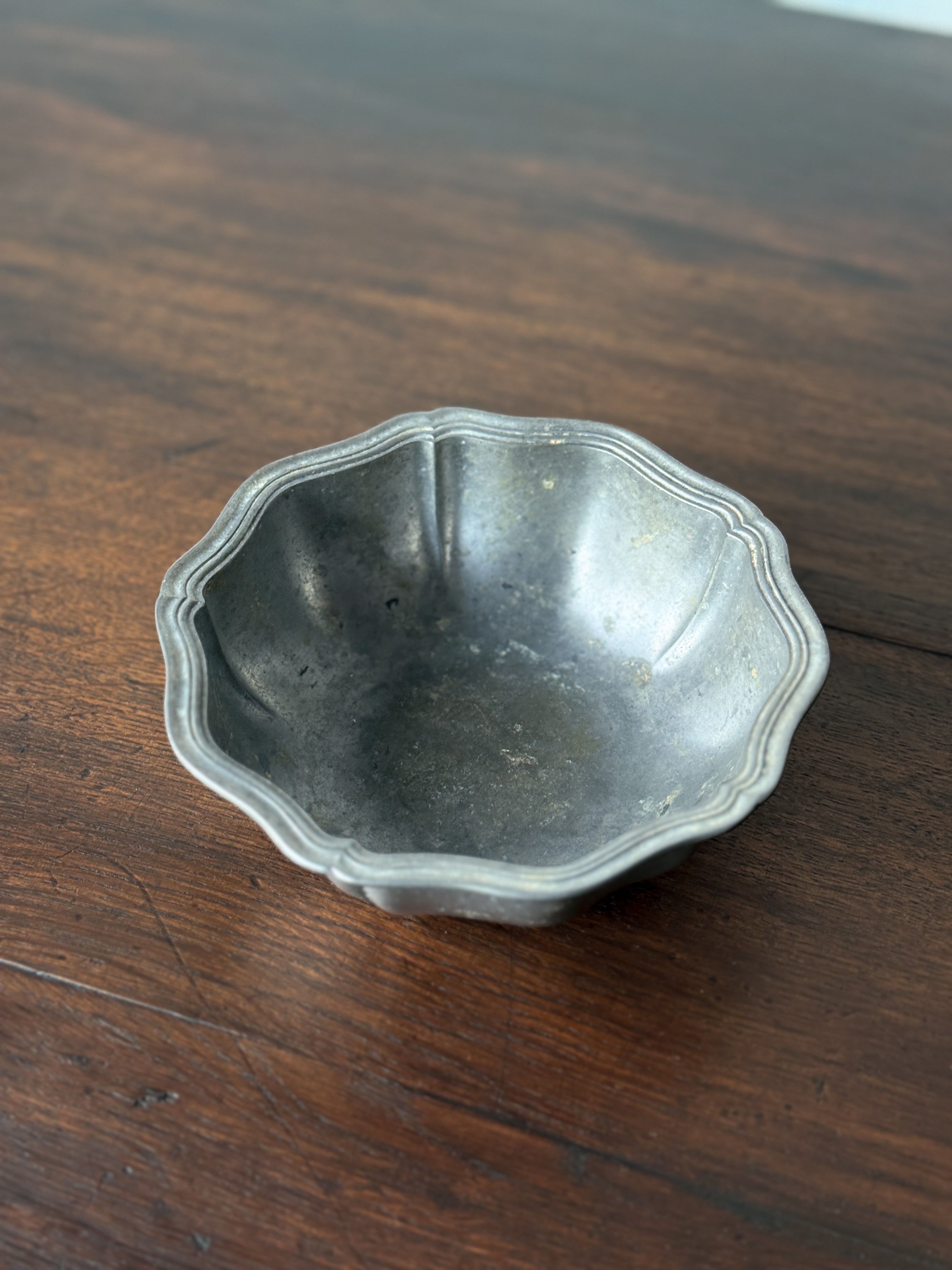Antique French Pewter Bowl
