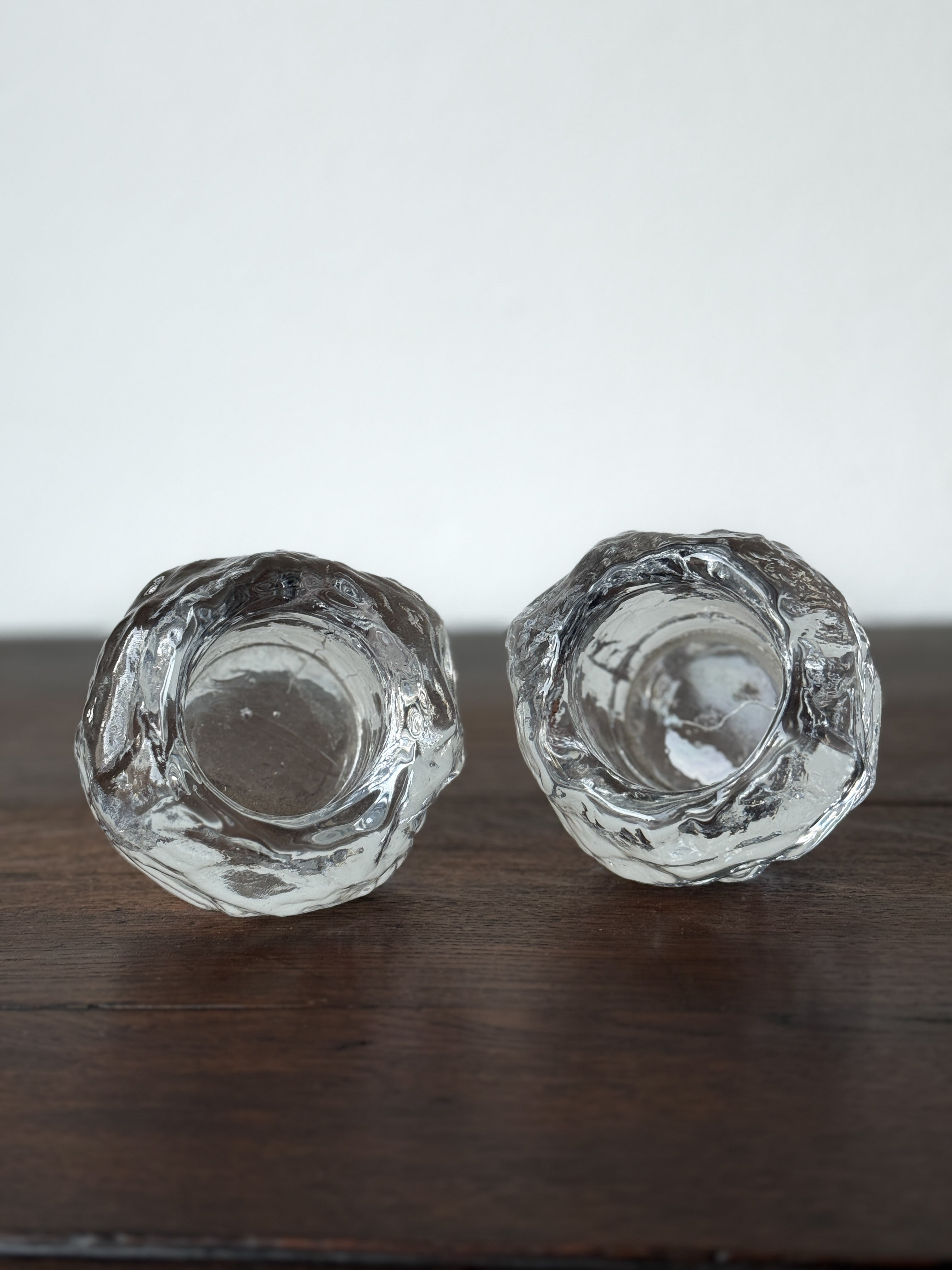 Vintage Swedish Snowball Candle or Match Stick Holders (set)