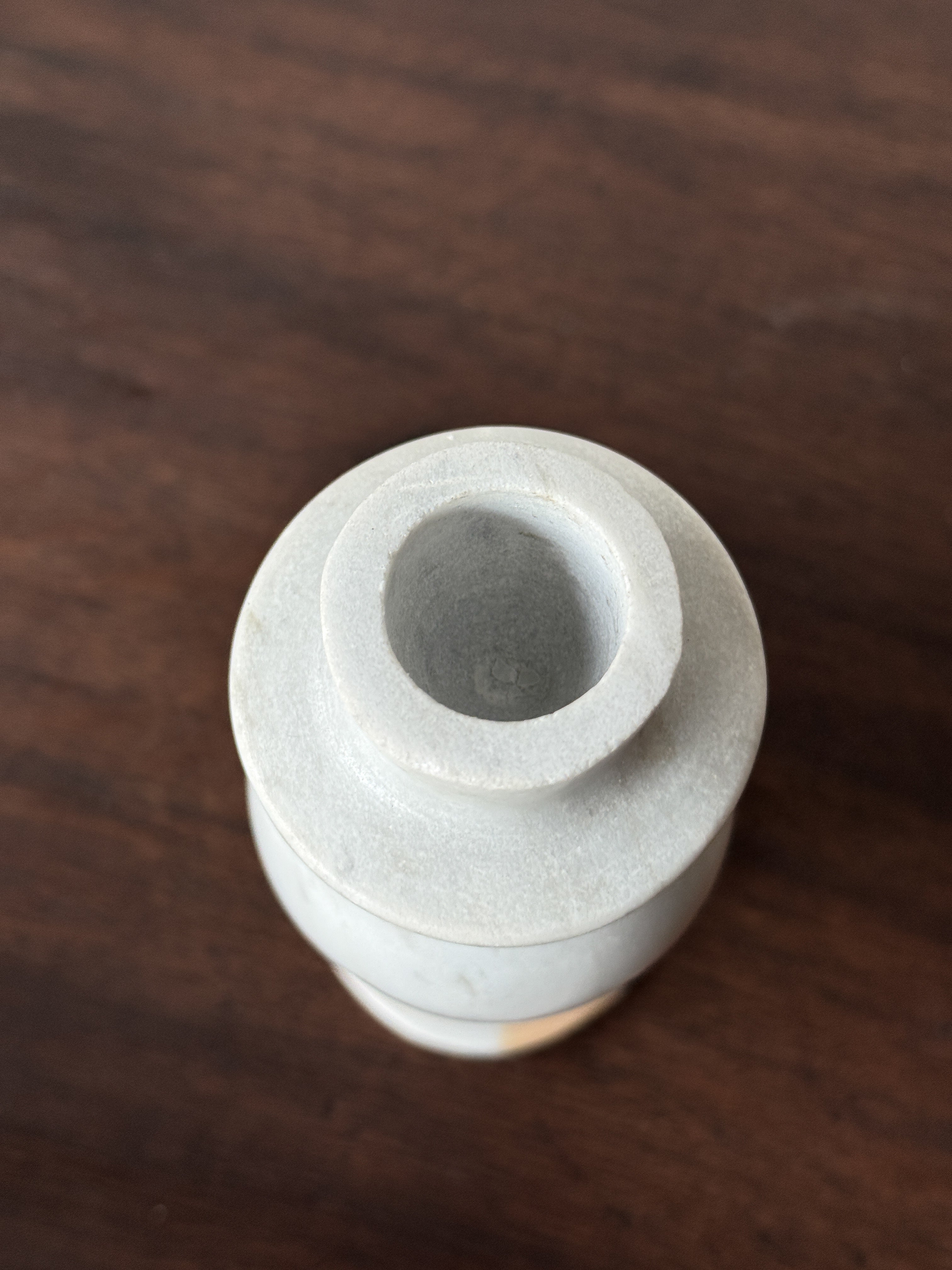 Vintage Marble Pillar Candle Holders (set)