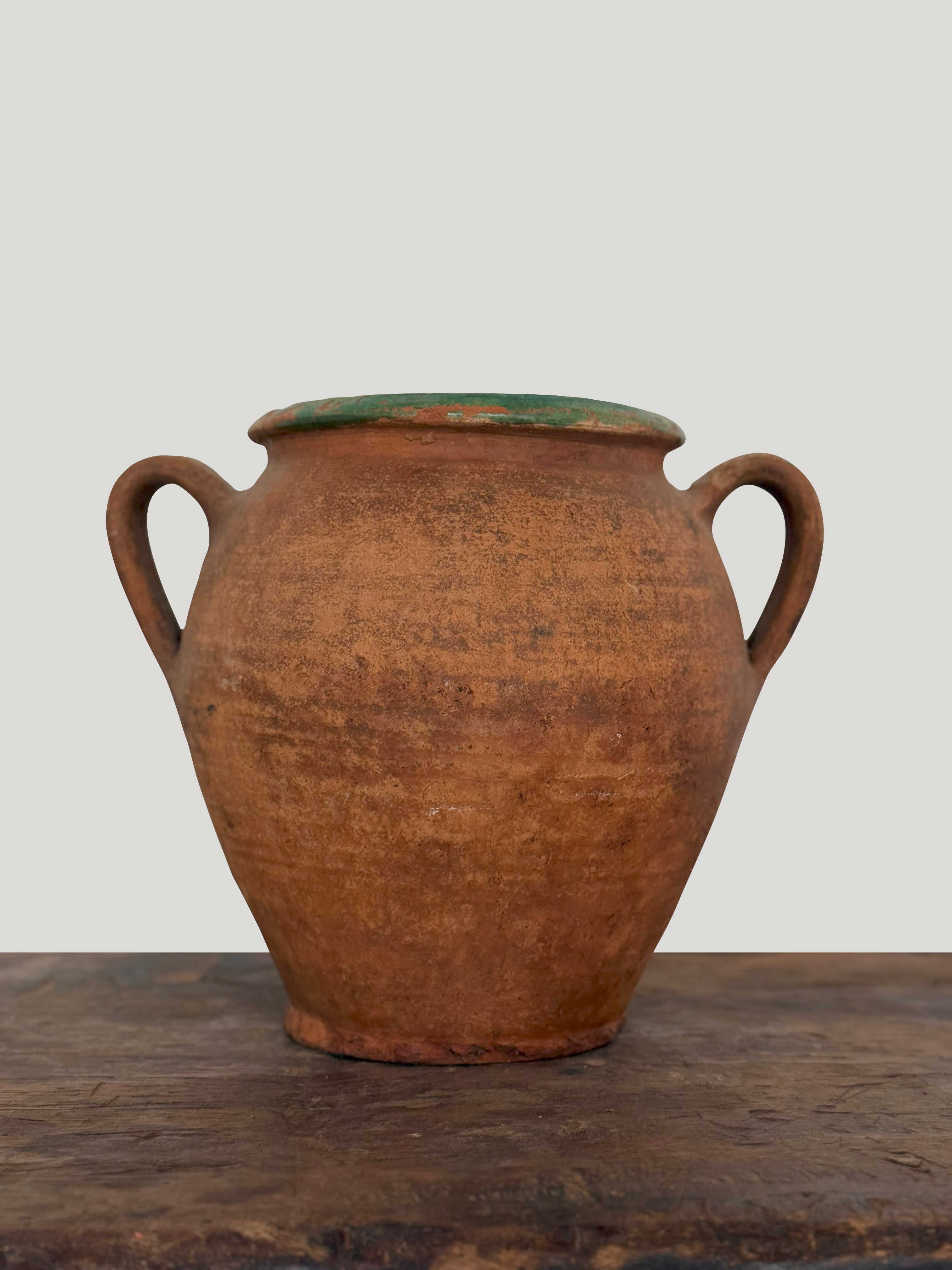 Antique French Terracotta Olive Jar