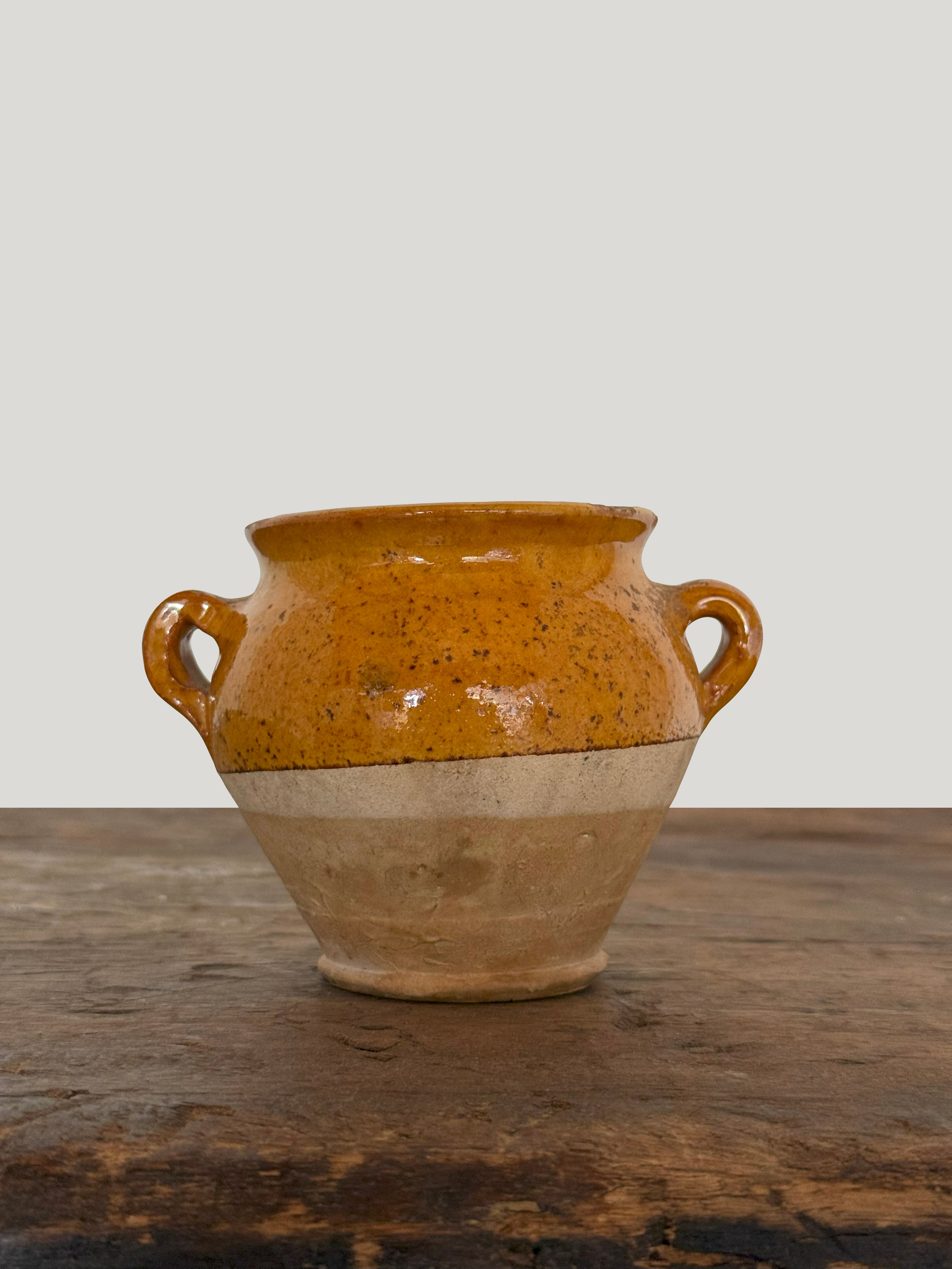 French Antique Mini Confit Jar