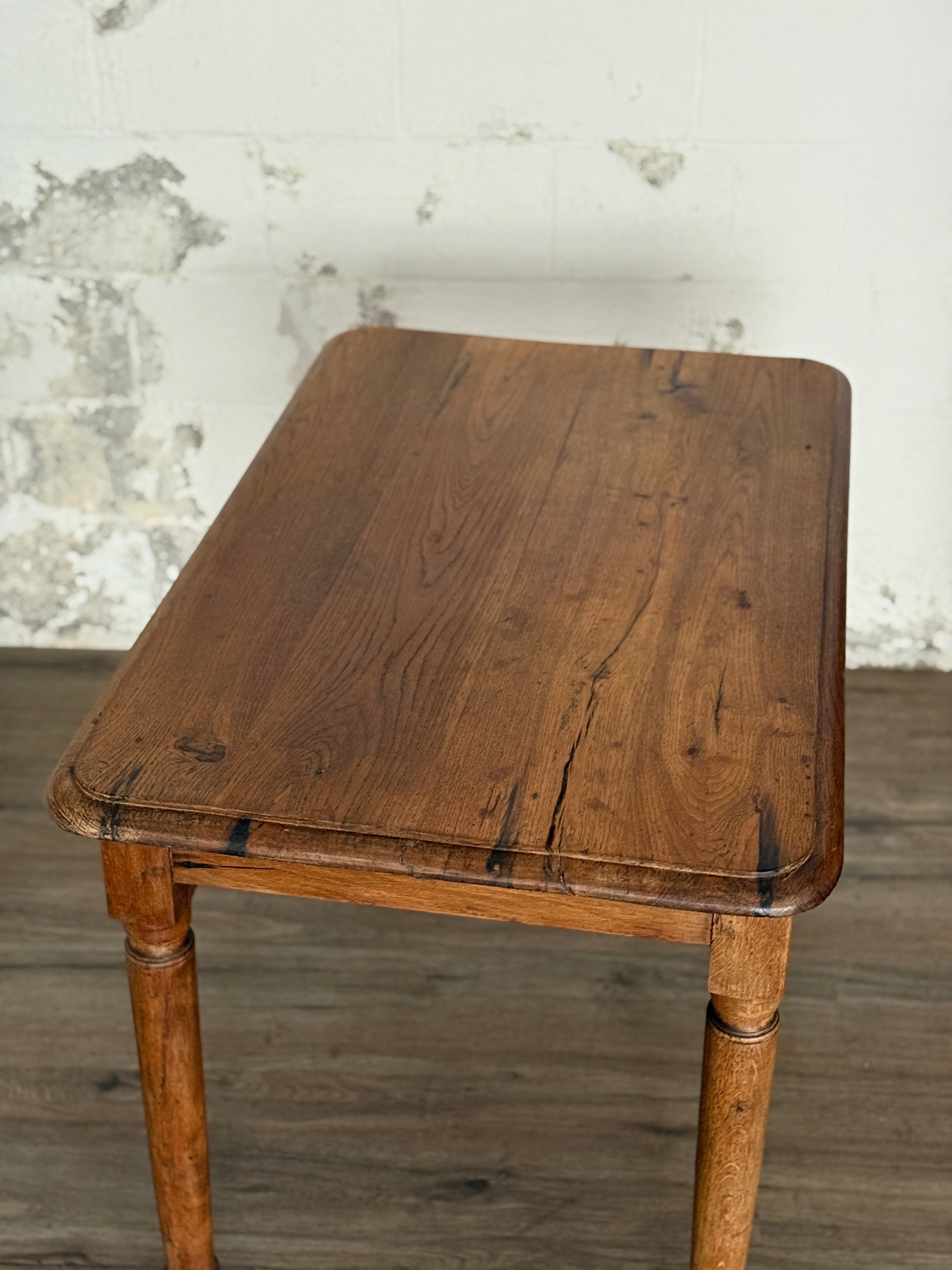 Antique French Chestnut Table/Desk