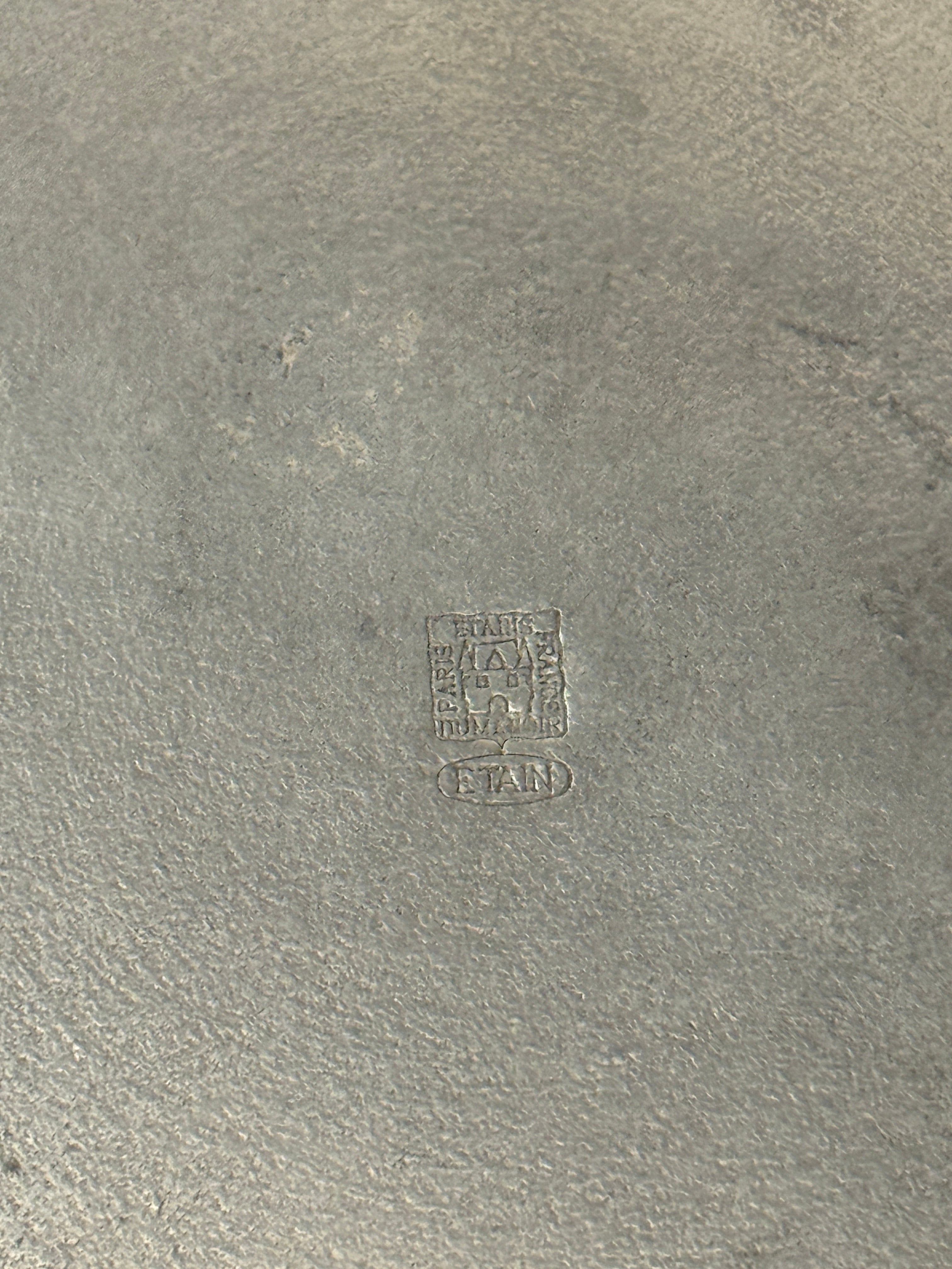 French Pewter Plate