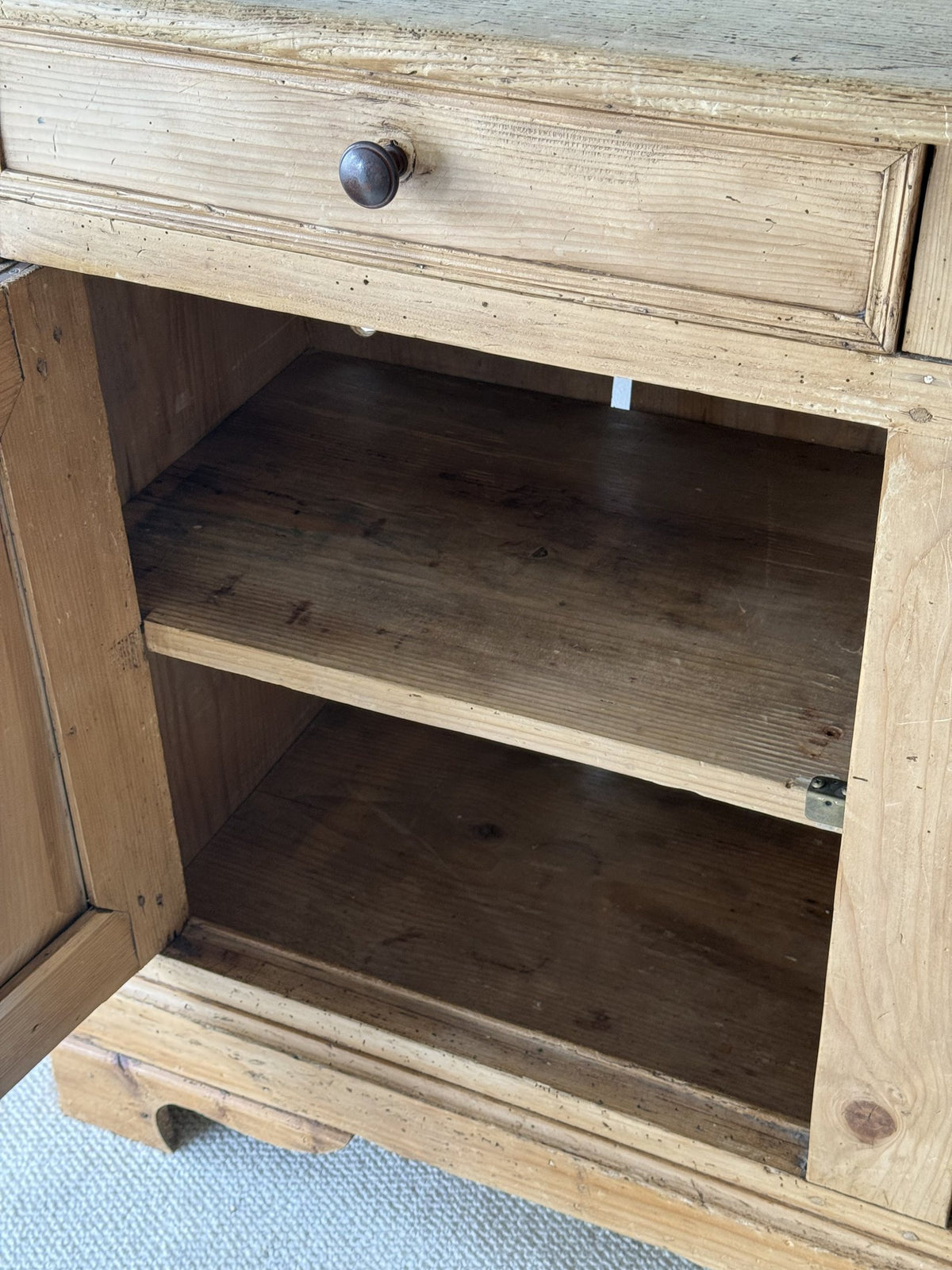 Antique Irish Pine Buffet