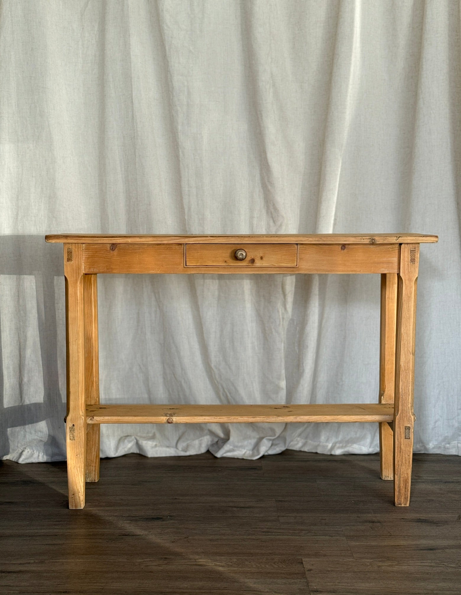 Antique Pine Console Table