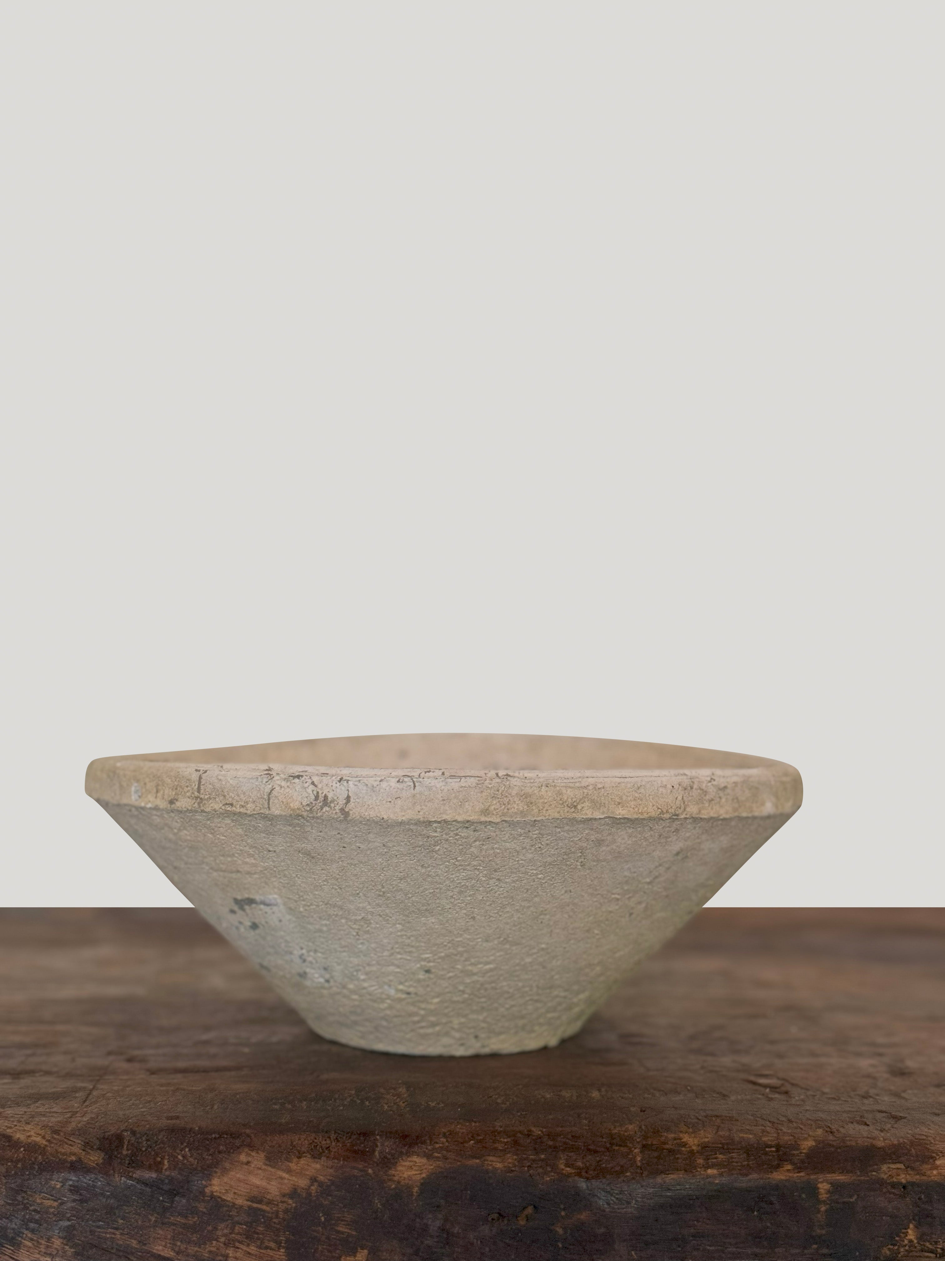 White Earthenware Accent Bowl