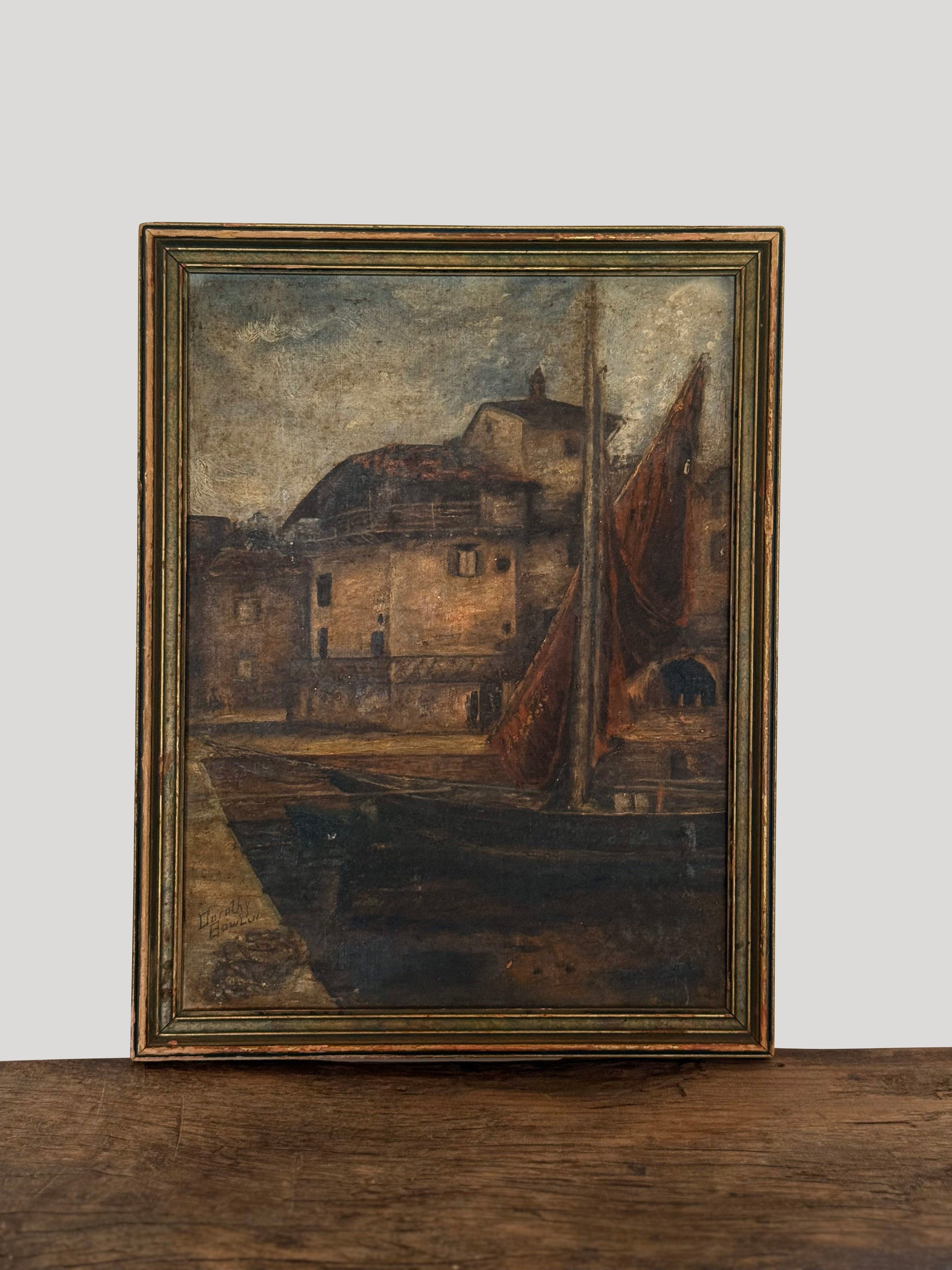 Antique Moody Original Painting