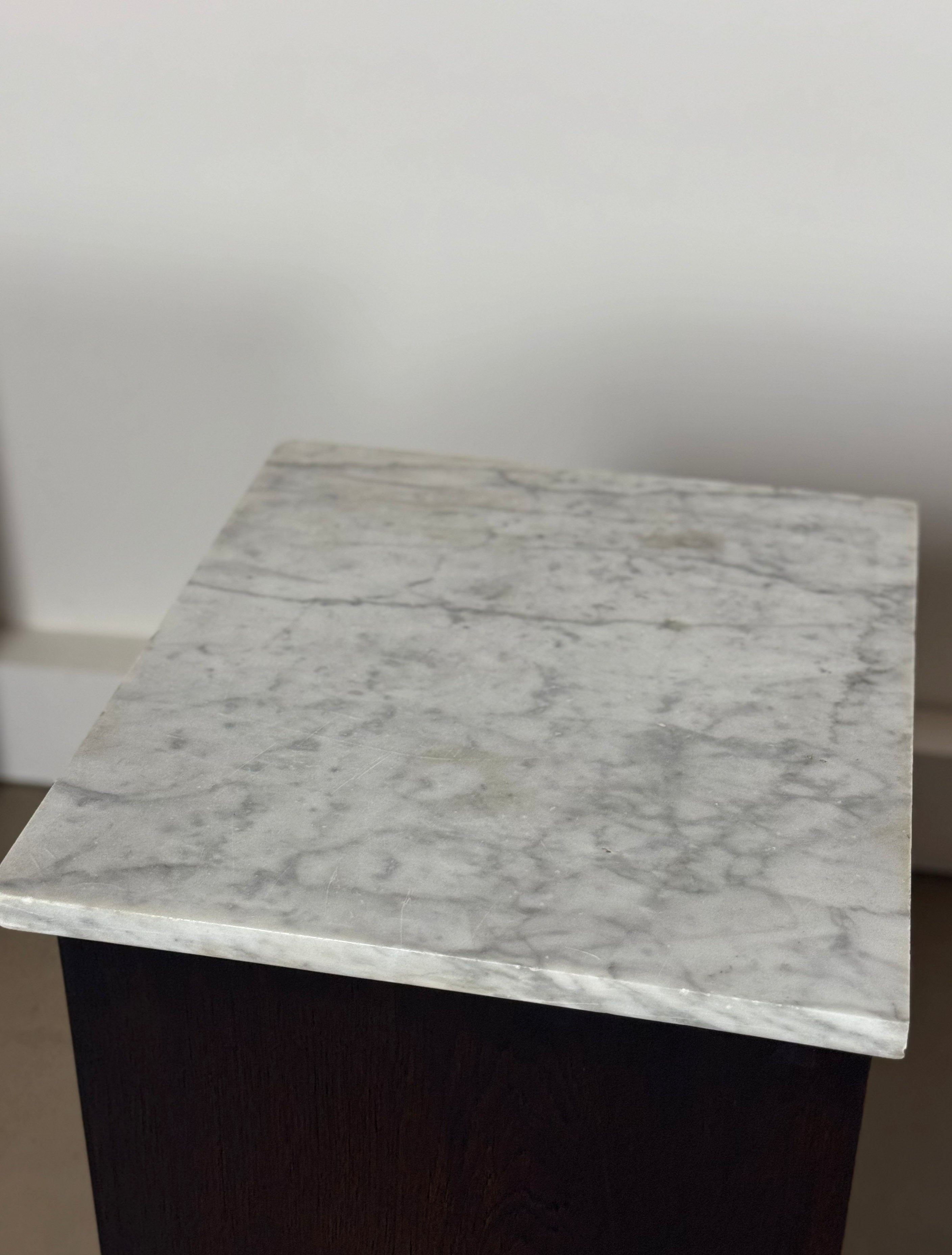 Antique Nightstands with Marble Top