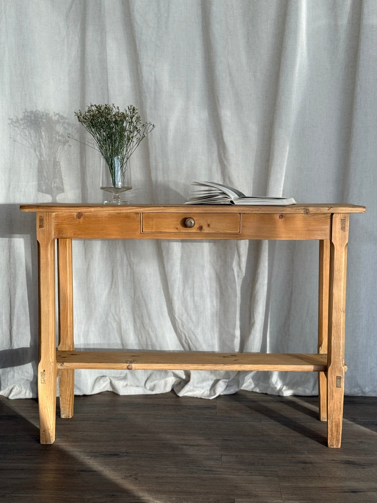Antique Pine Console Table