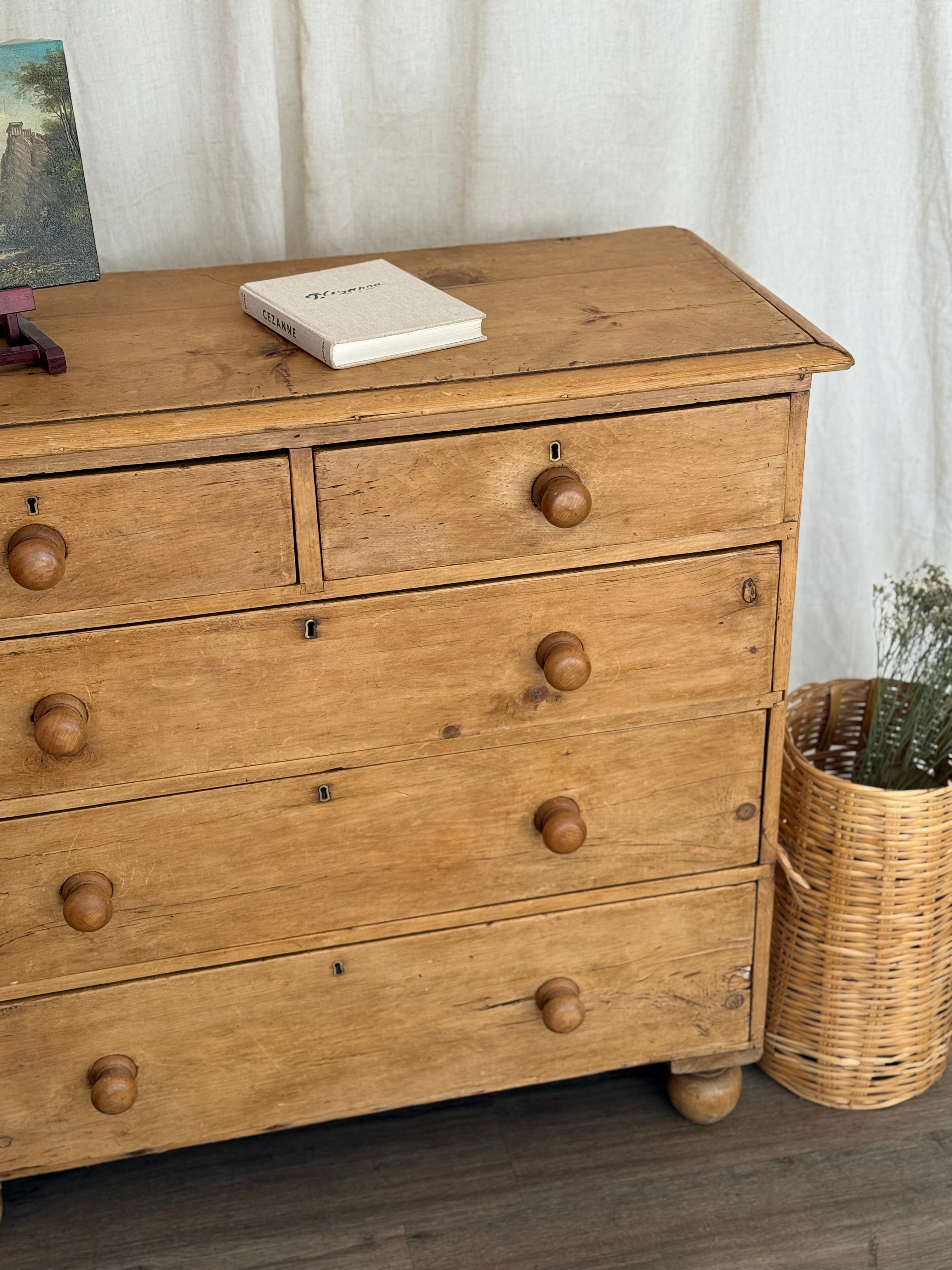Antique European Pine Dresser