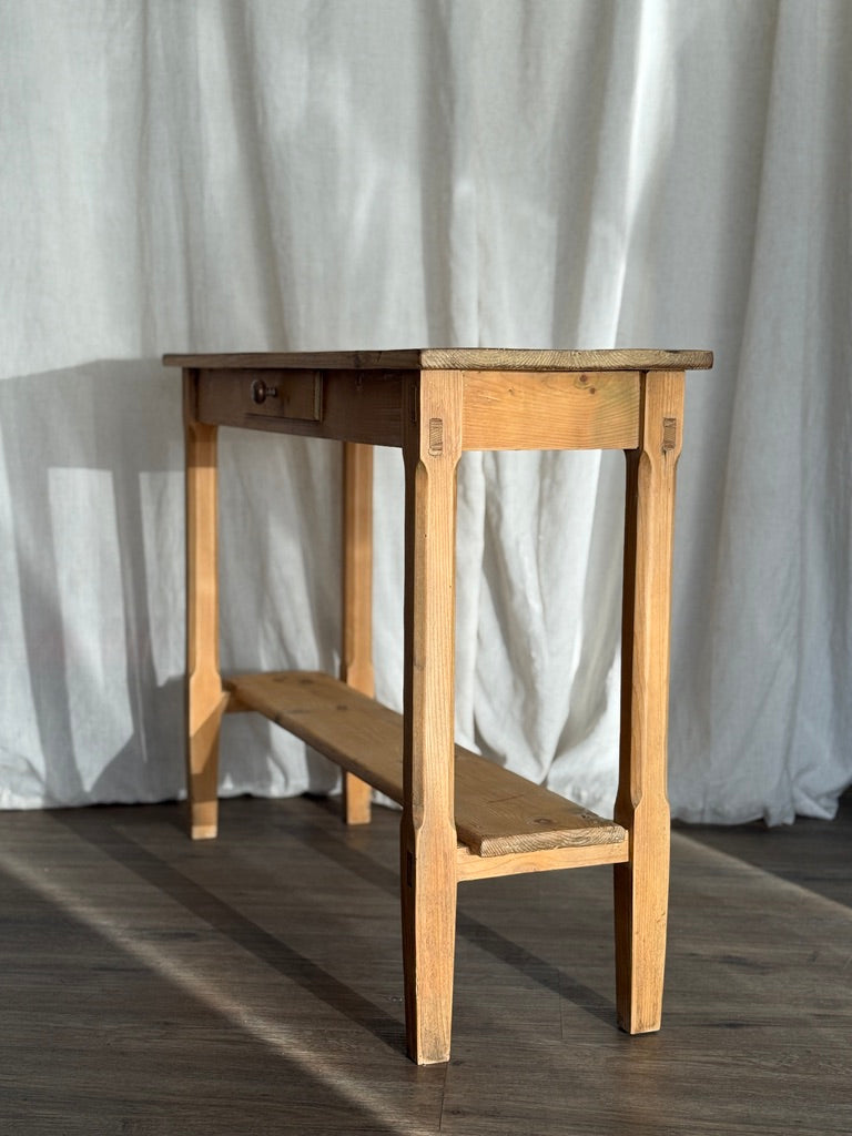Antique Pine Console Table