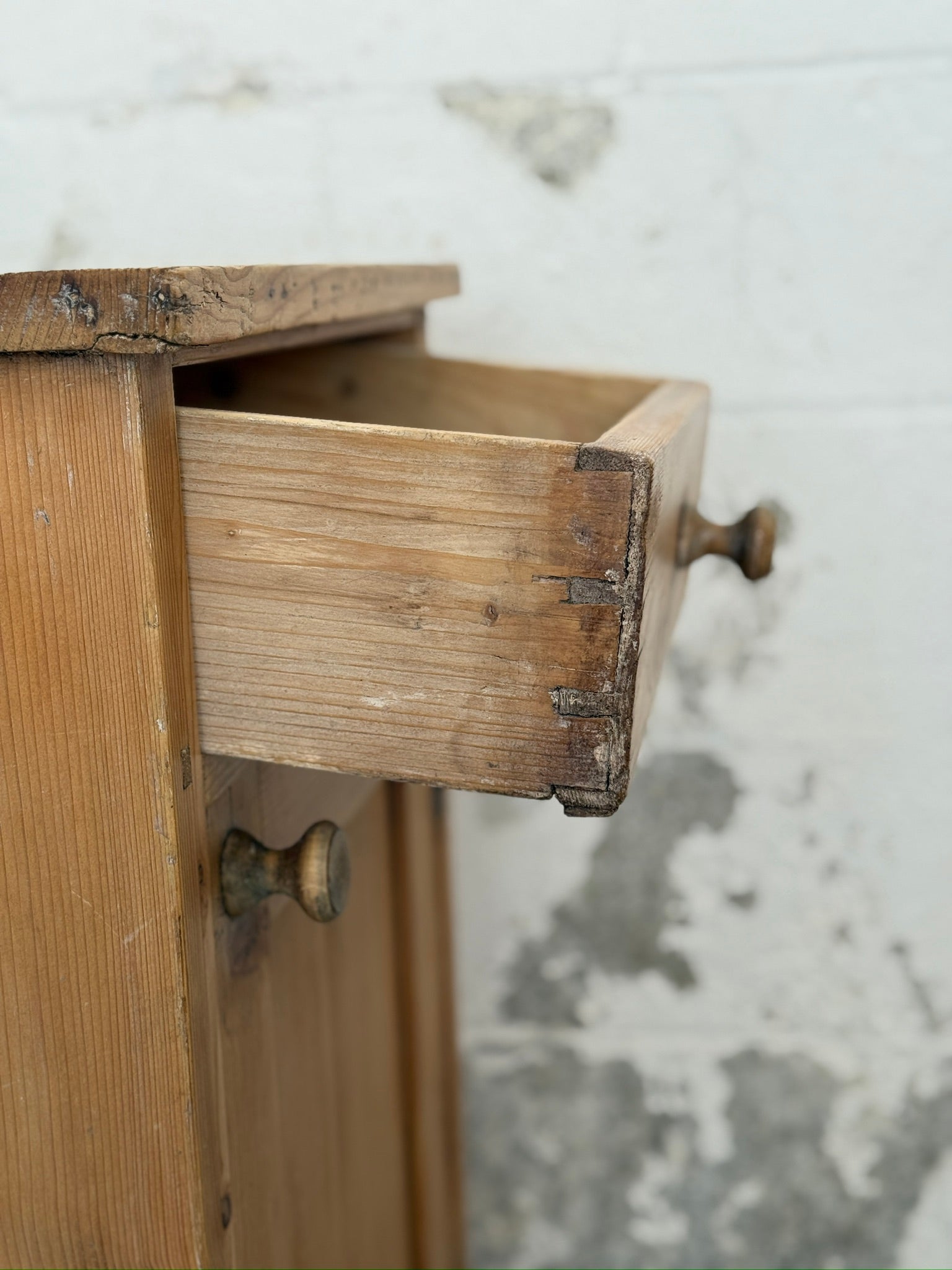Antique European Pine Cabinet