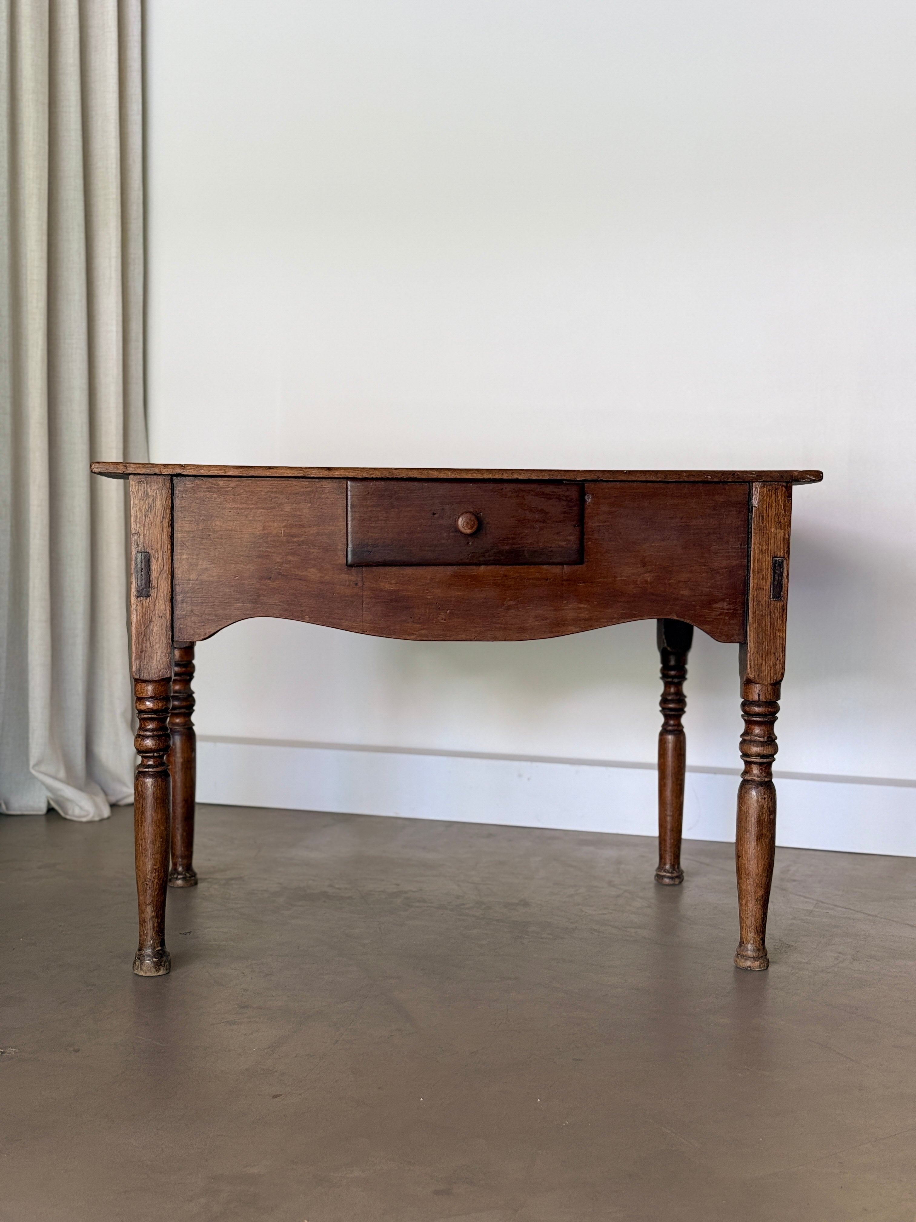 Primitive Scalloped Table