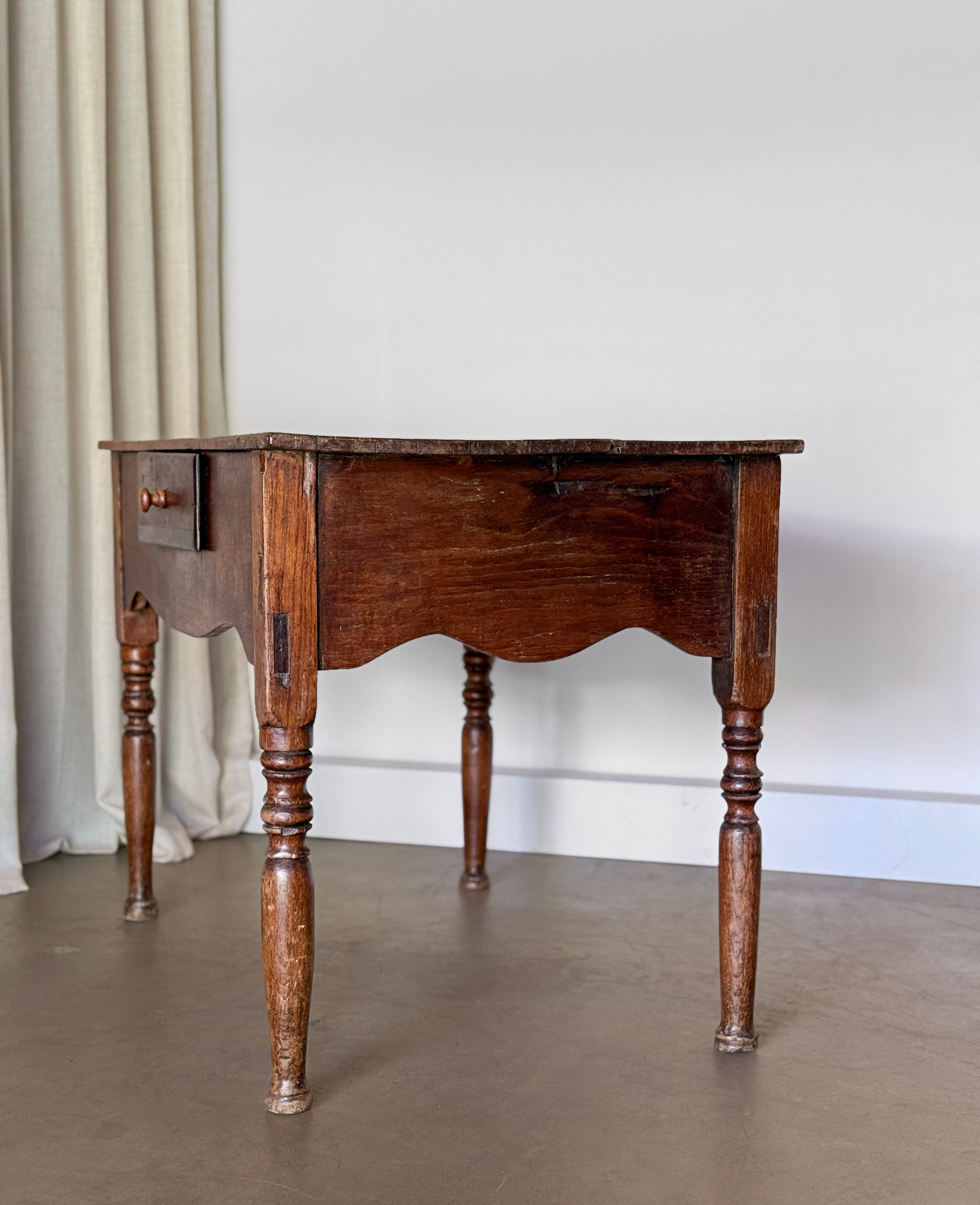 Primitive Scalloped Table