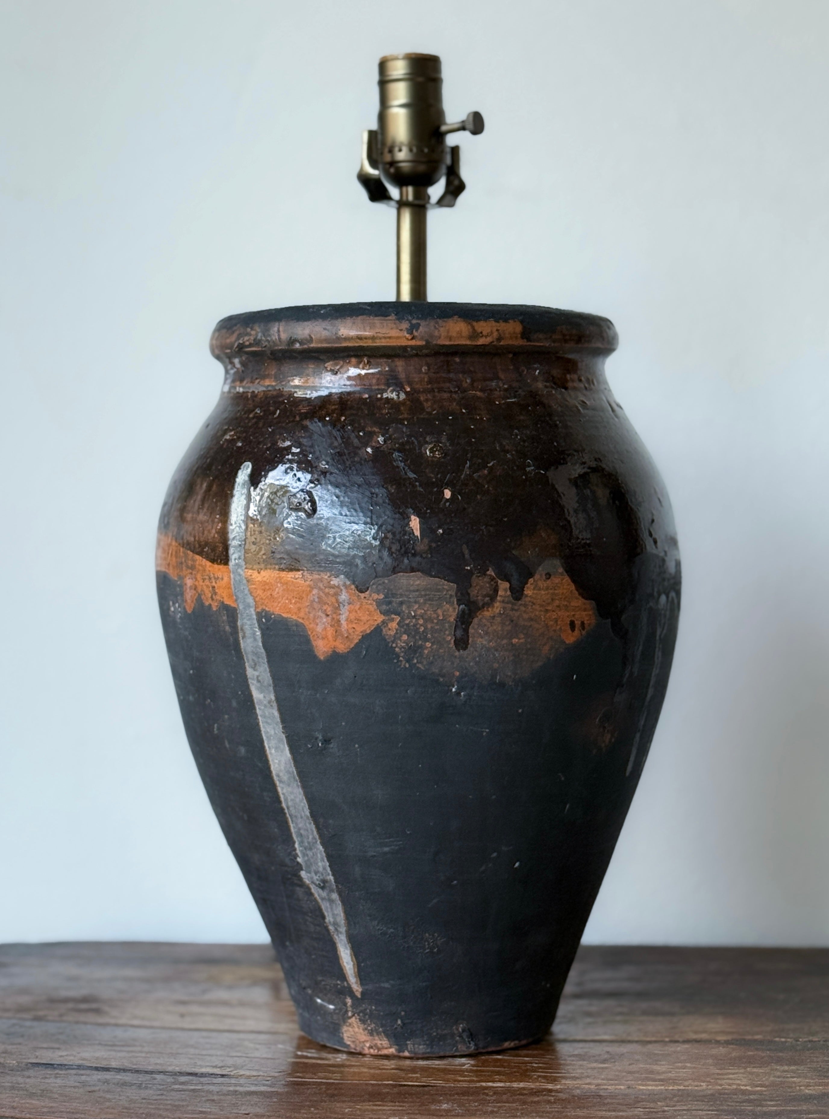 Vintage Pot Lamp Base