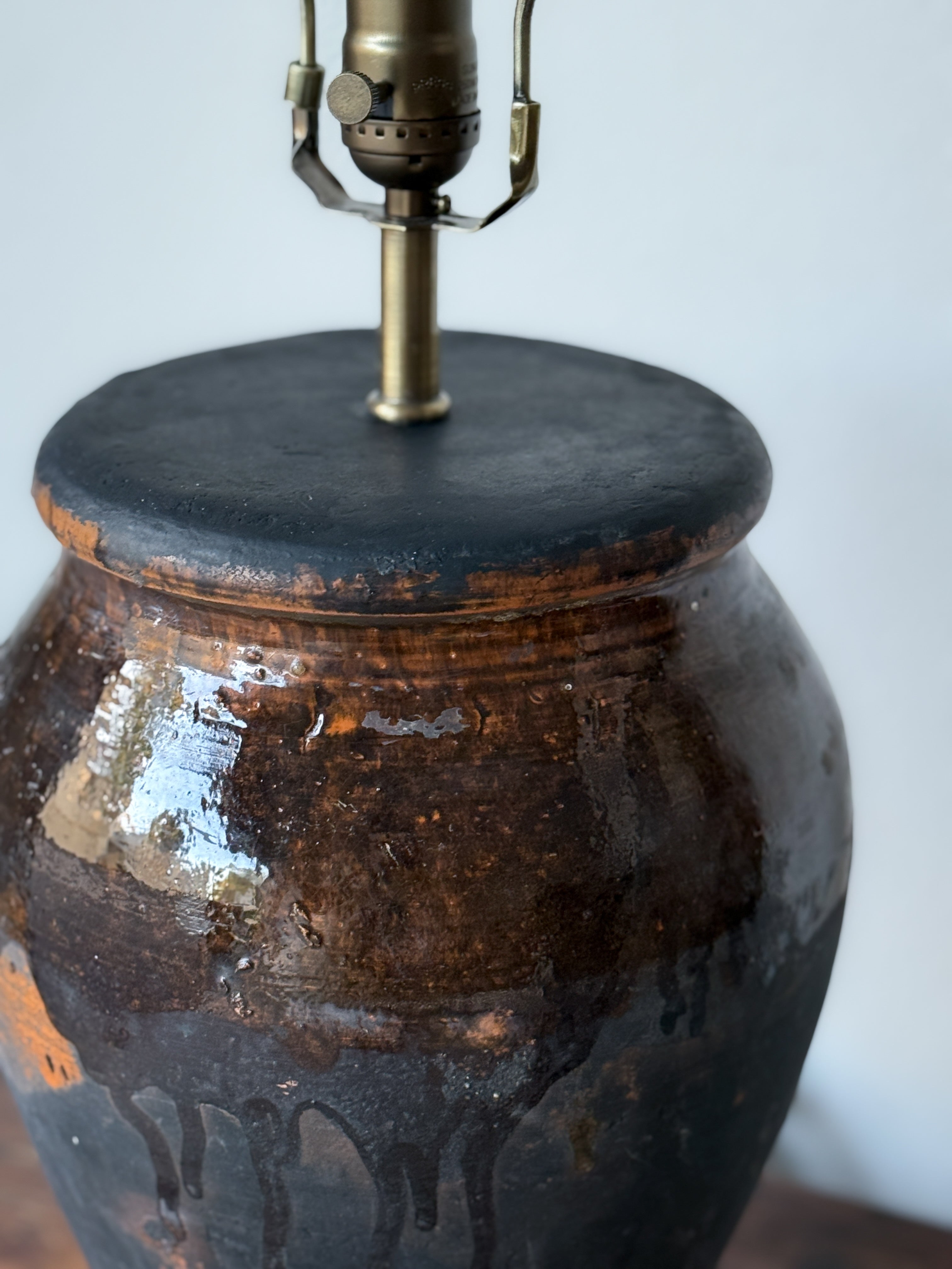 Vintage Pot Lamp Base