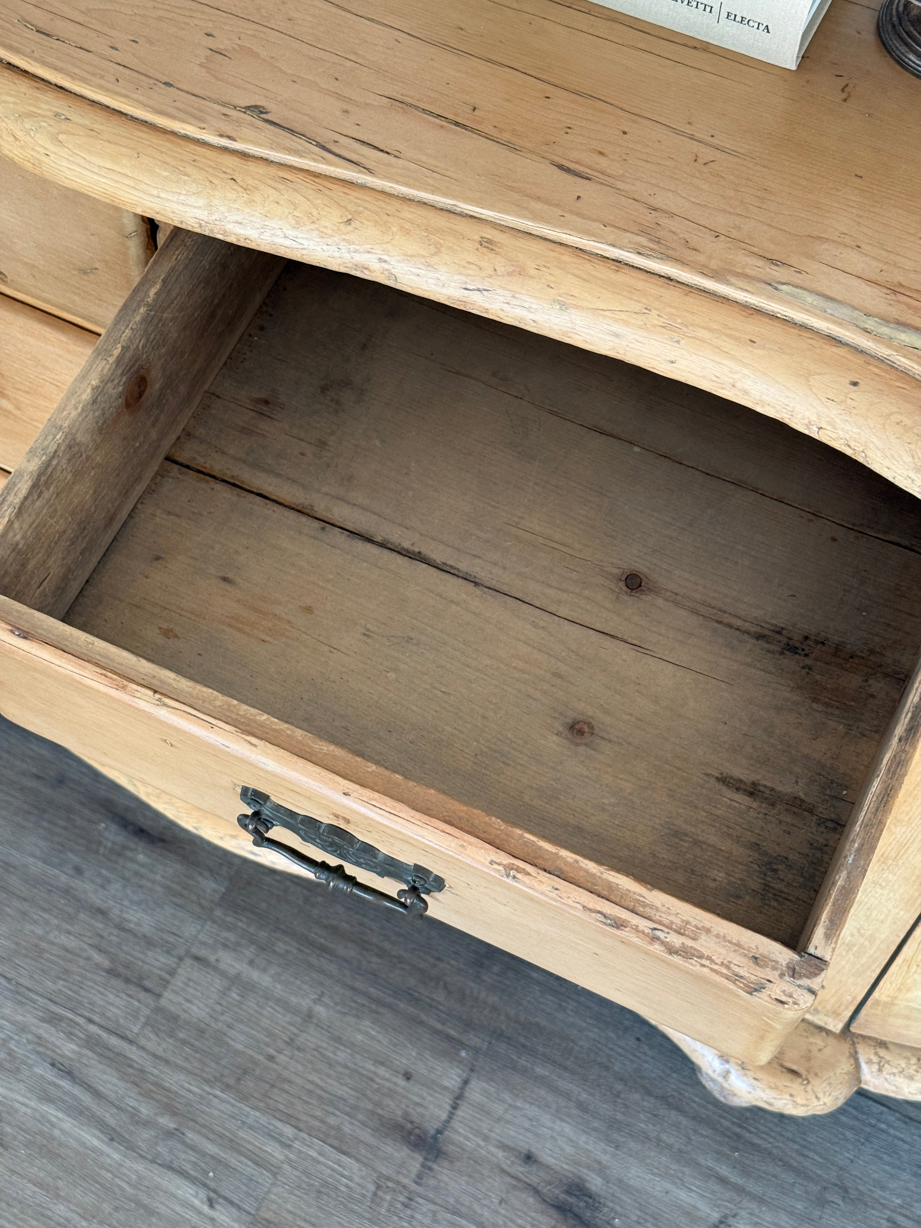 Antique Pine Demilune Sideboard/Dresser