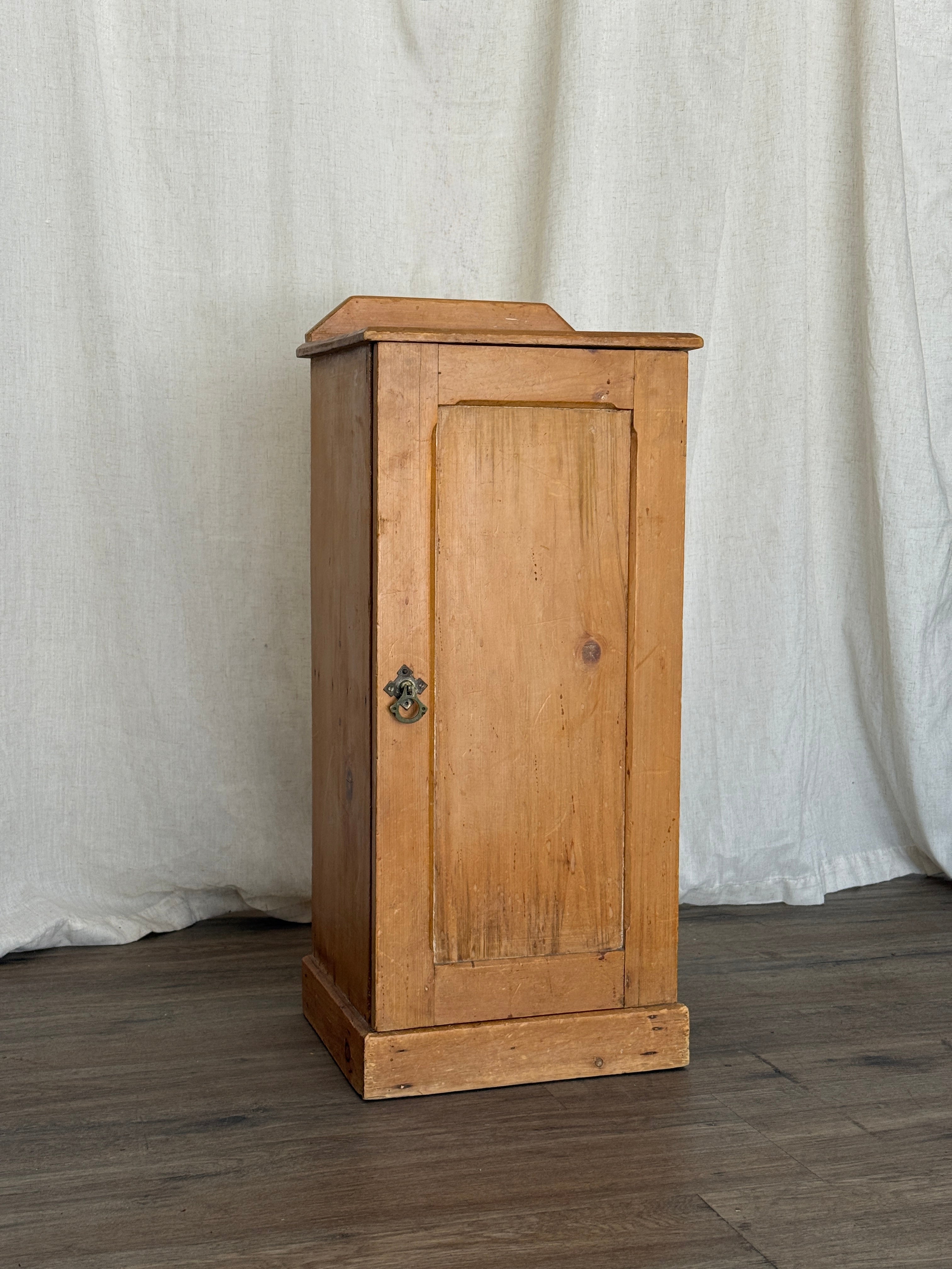 Antique Pine Cabinet/Side Table