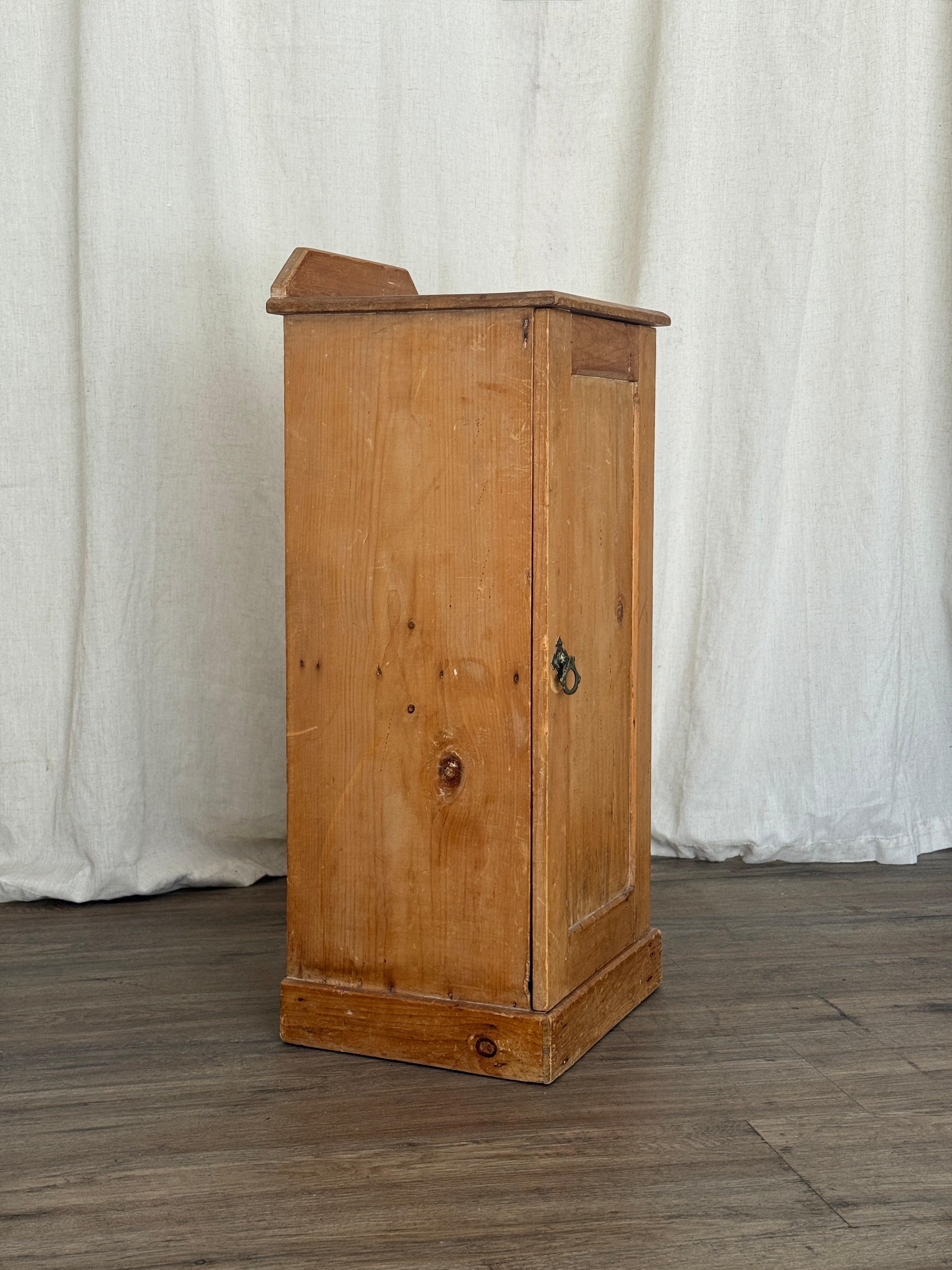 Antique Pine Cabinet/Side Table