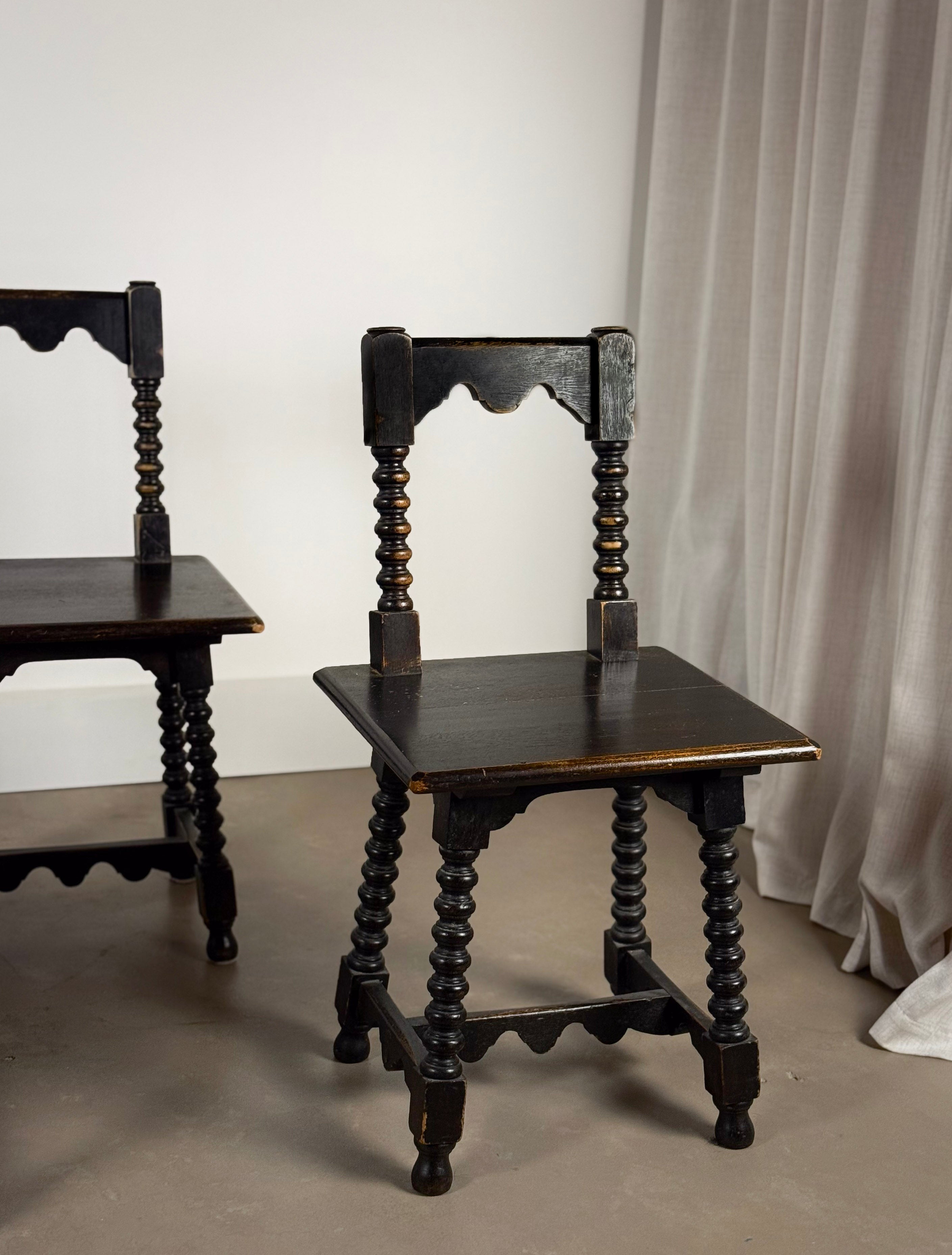 Vintage Spanish Style Chairs (set of 4)