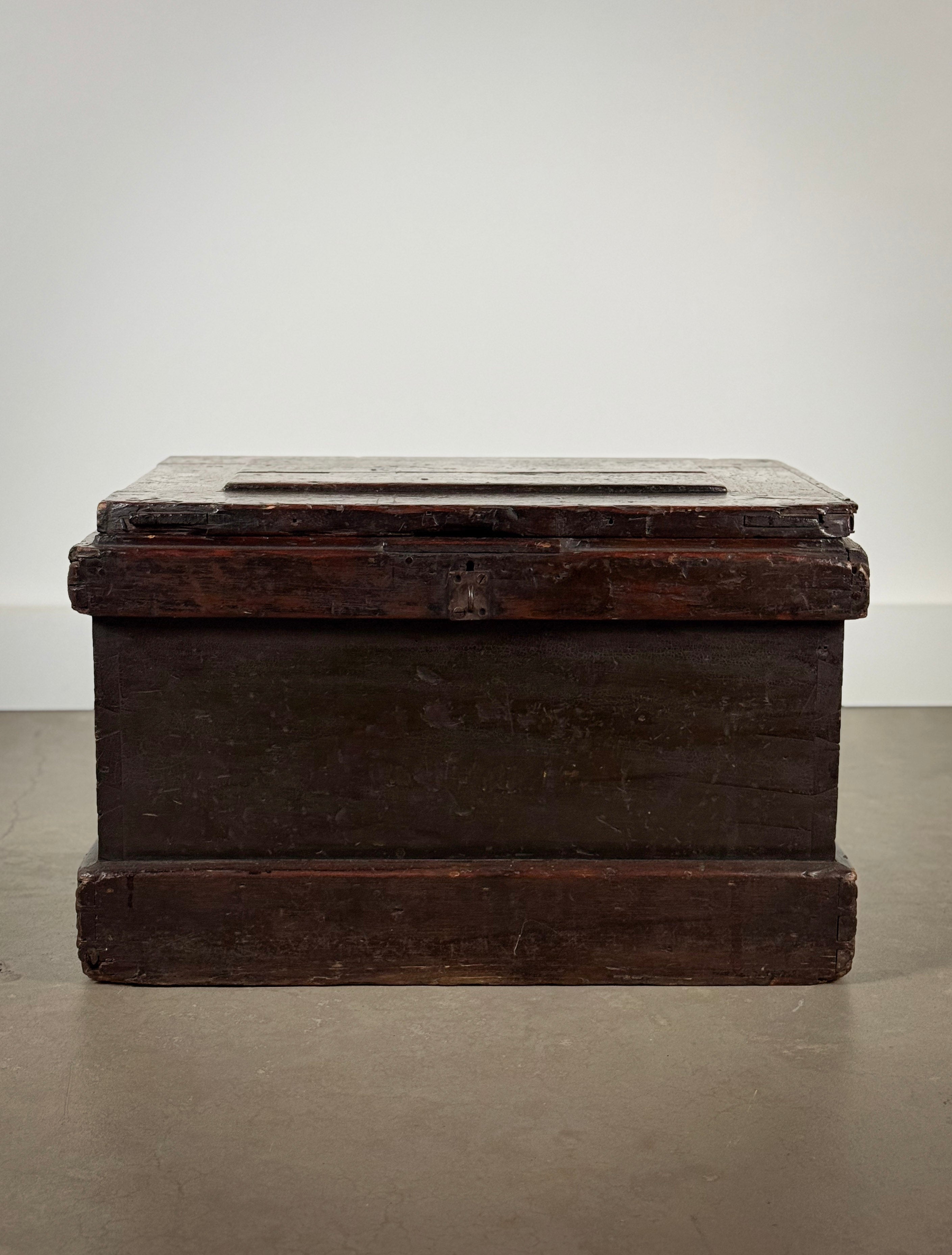 Antique Wood Trunk