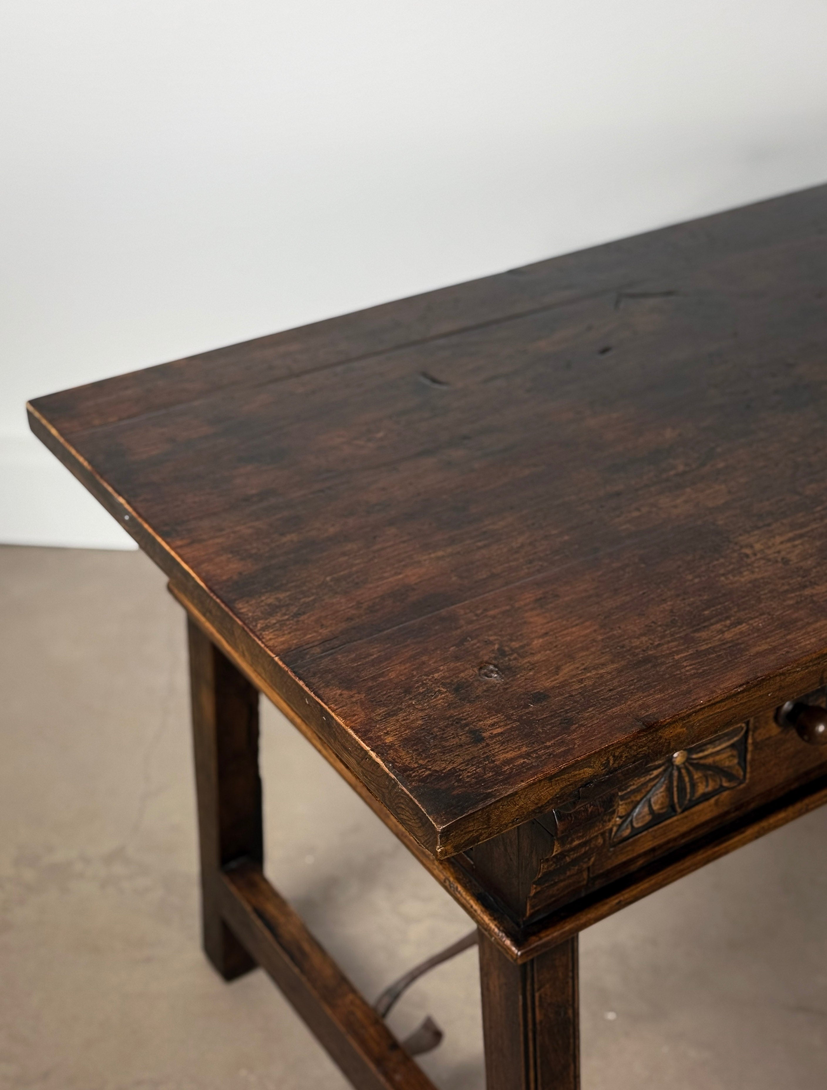 Antique Spanish Elm Writing Desk