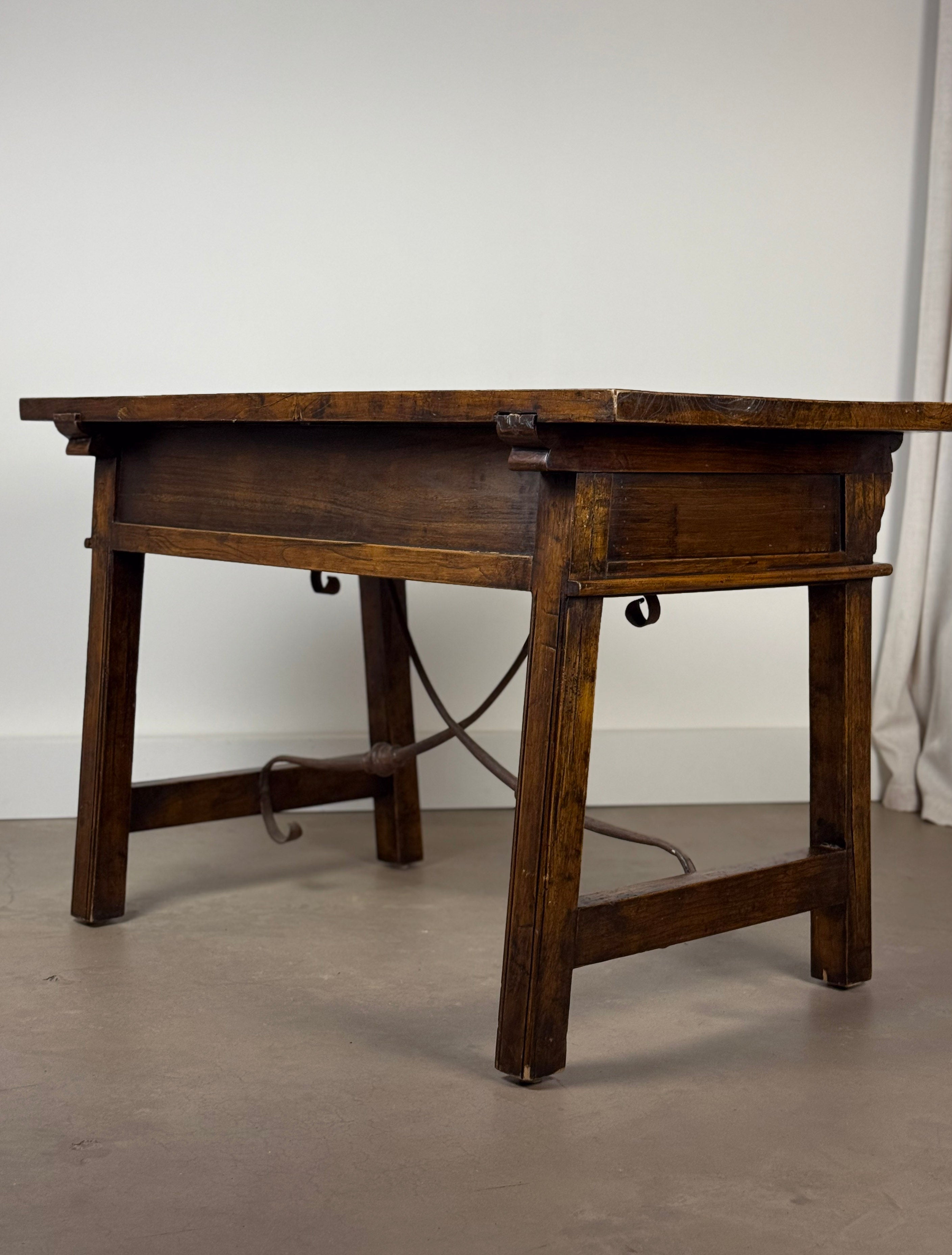 Antique Spanish Elm Writing Desk