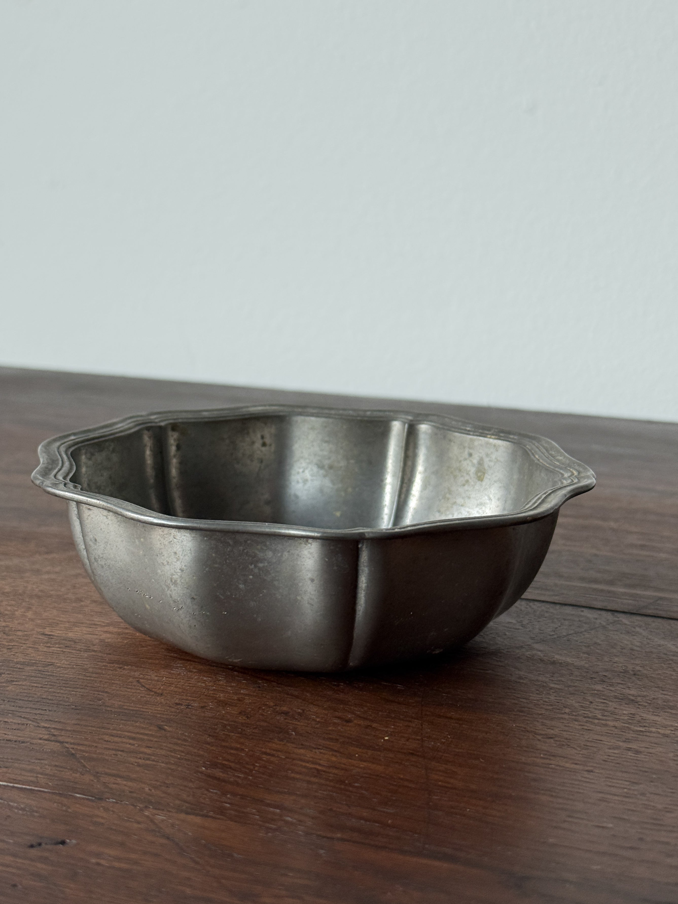 Antique French Pewter Bowl