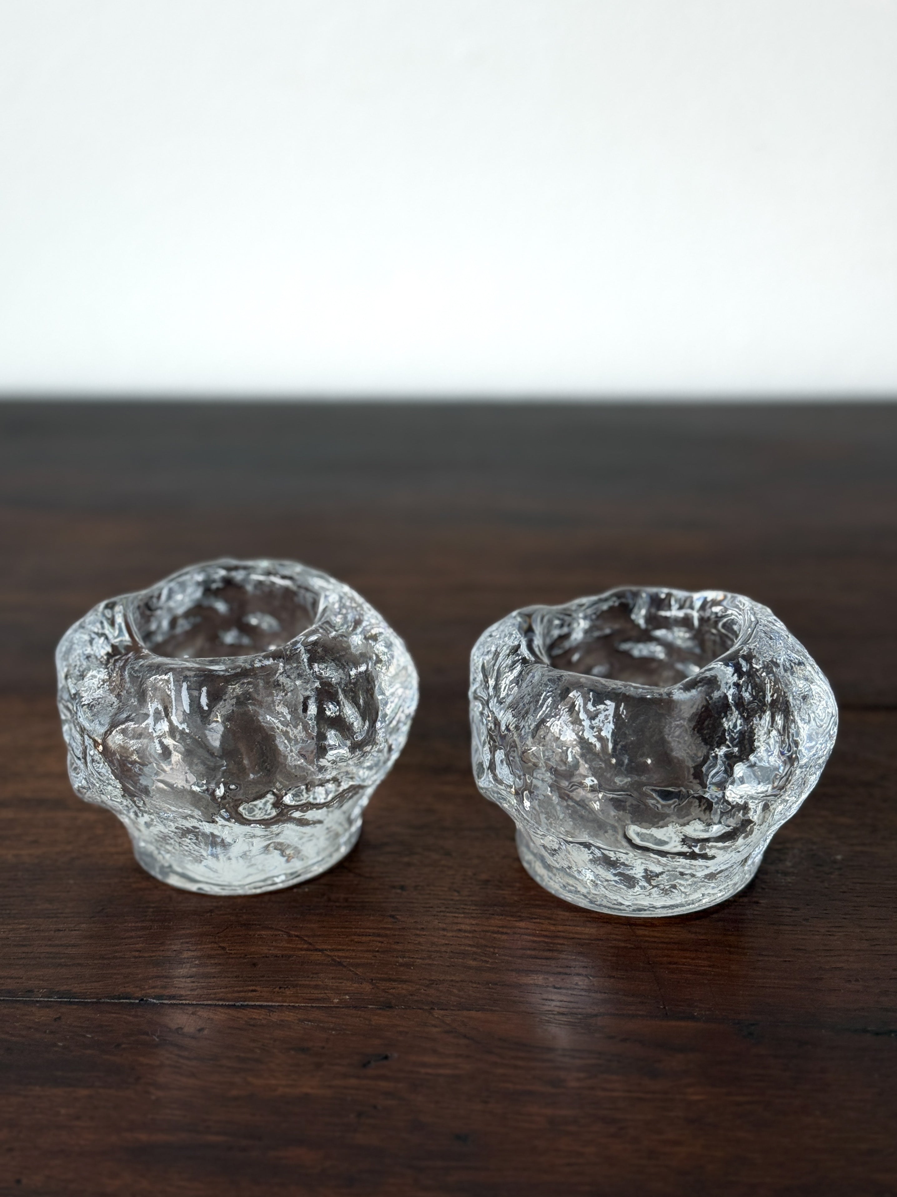 Vintage Swedish Snowball Candle or Match Stick Holders (set)