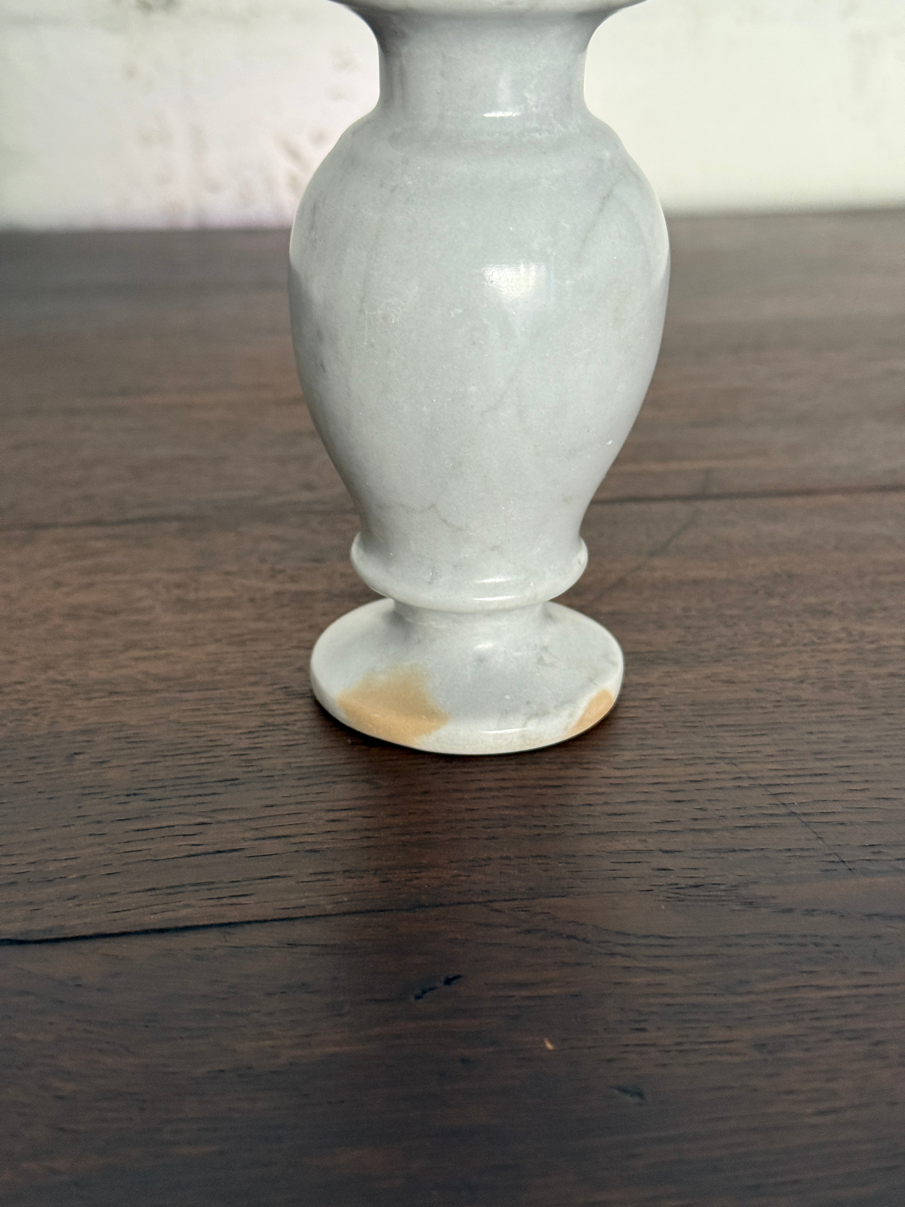 Vintage Marble Pillar Candle Holders (set)