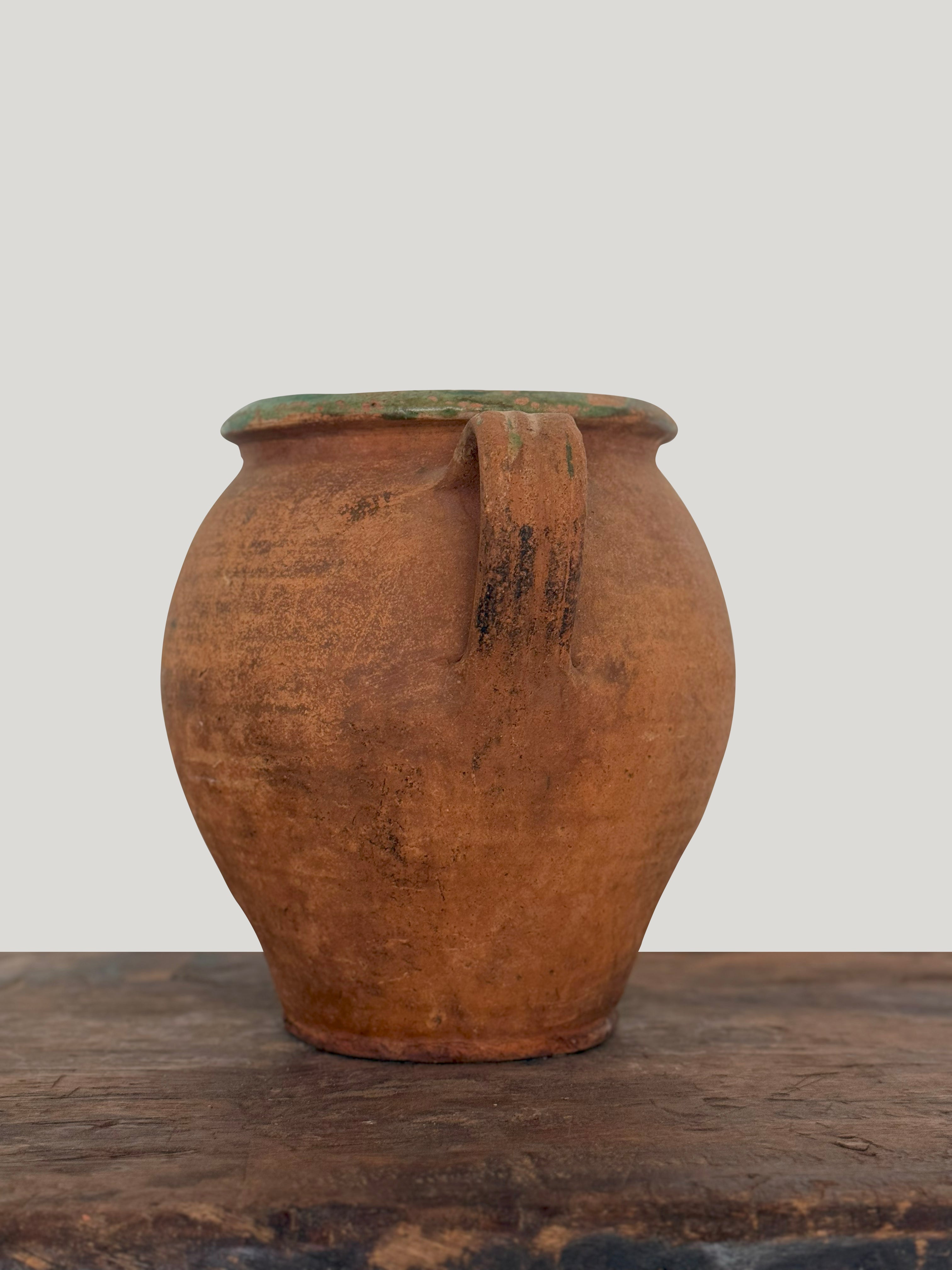 Antique French Terracotta Olive Jar
