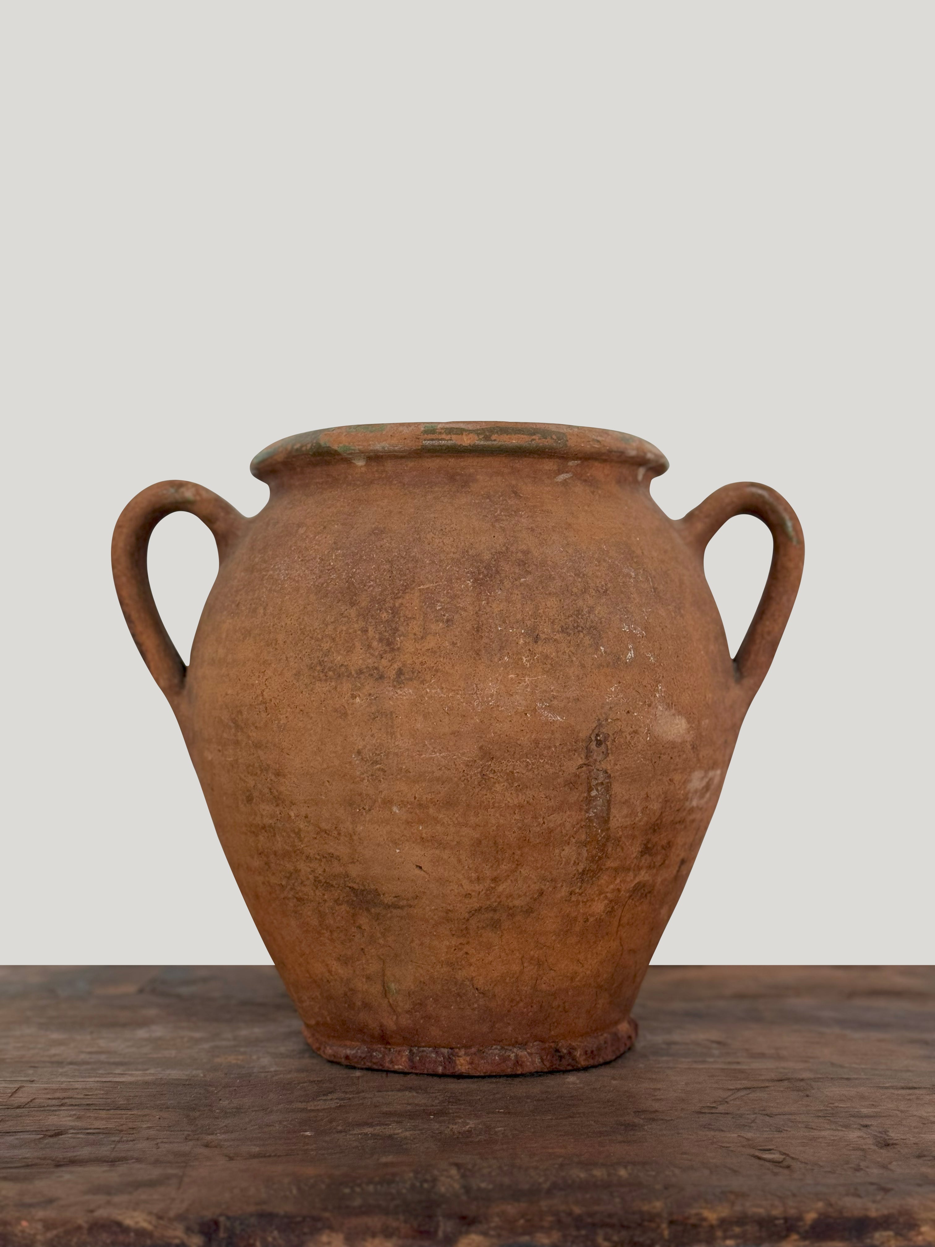 Antique French Terracotta Olive Jar